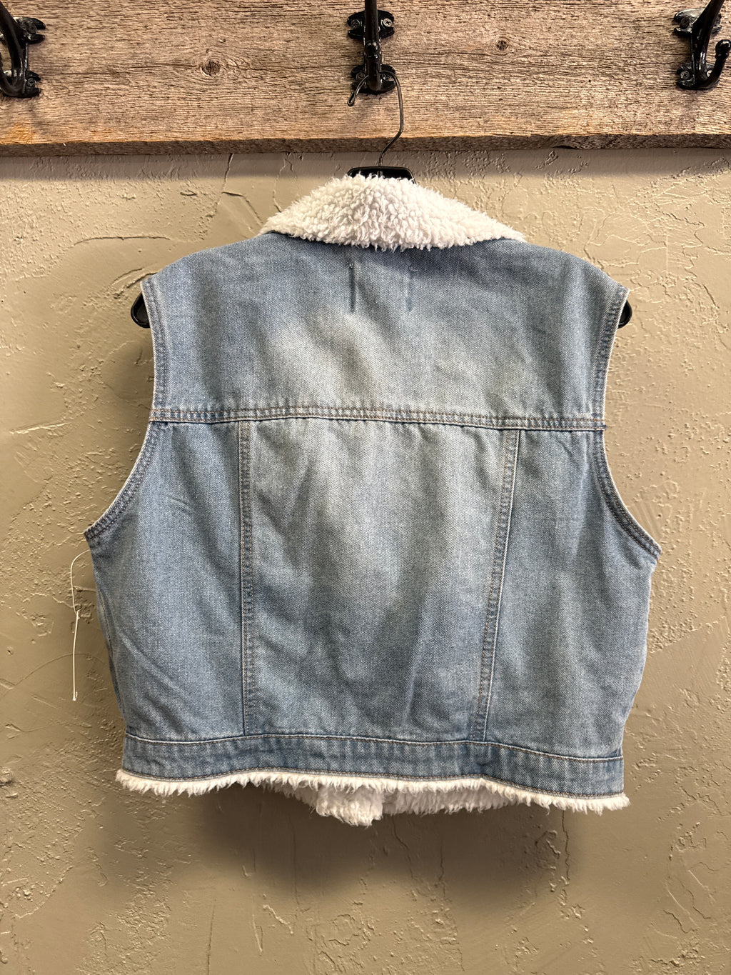 NWT Madden Crop Denim Vest