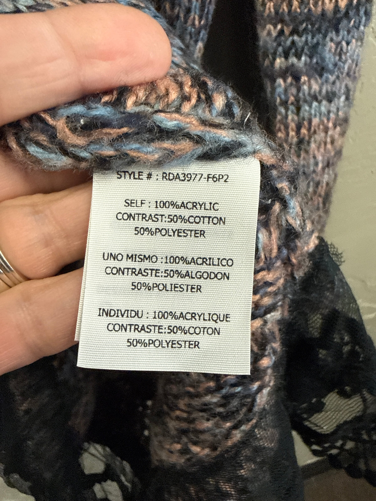 NWT Ryu Marled Knit Tunic Sweater (org$76)