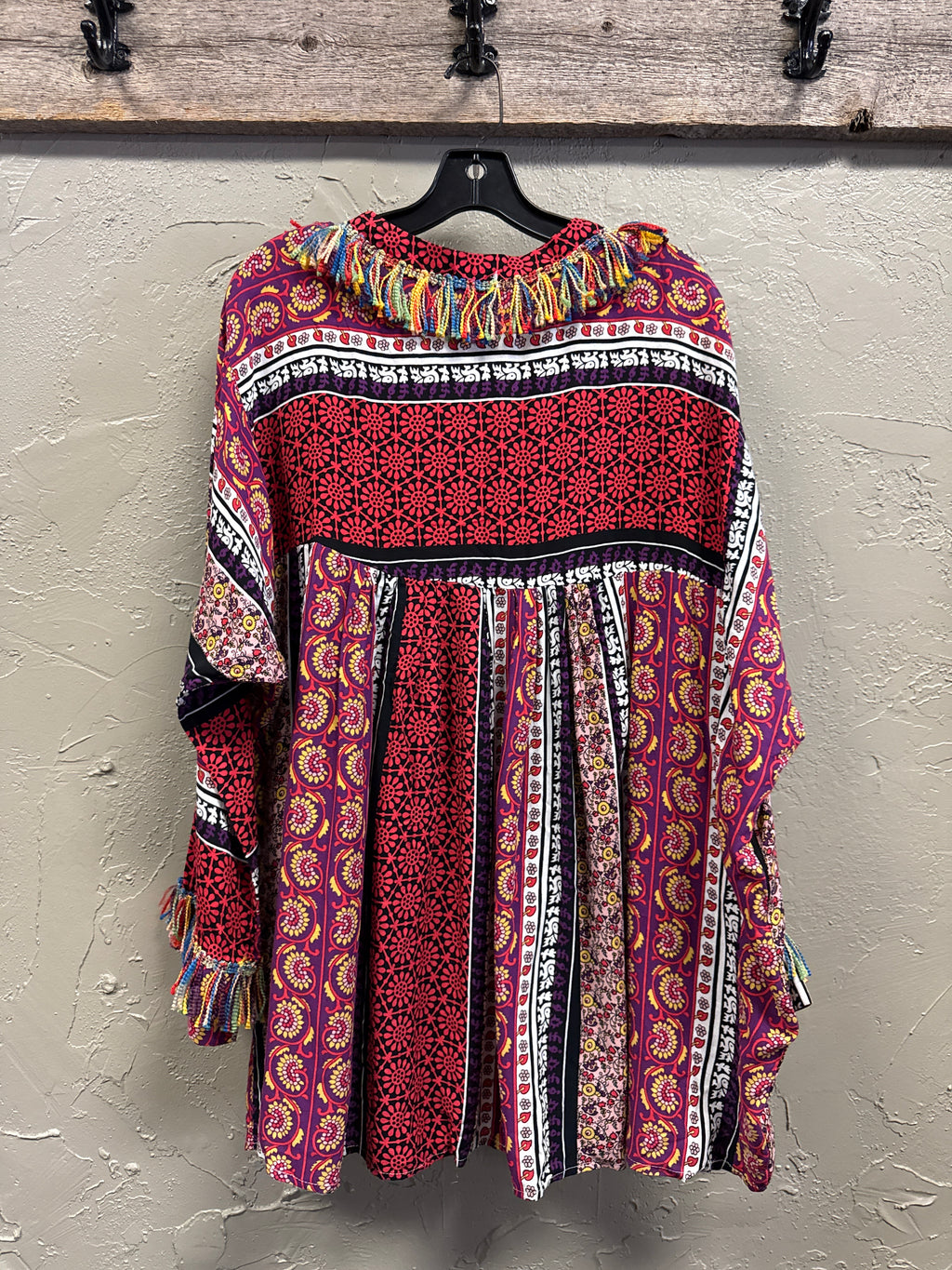 NWT Velzera Fringe Babydoll Tunic (org$59)