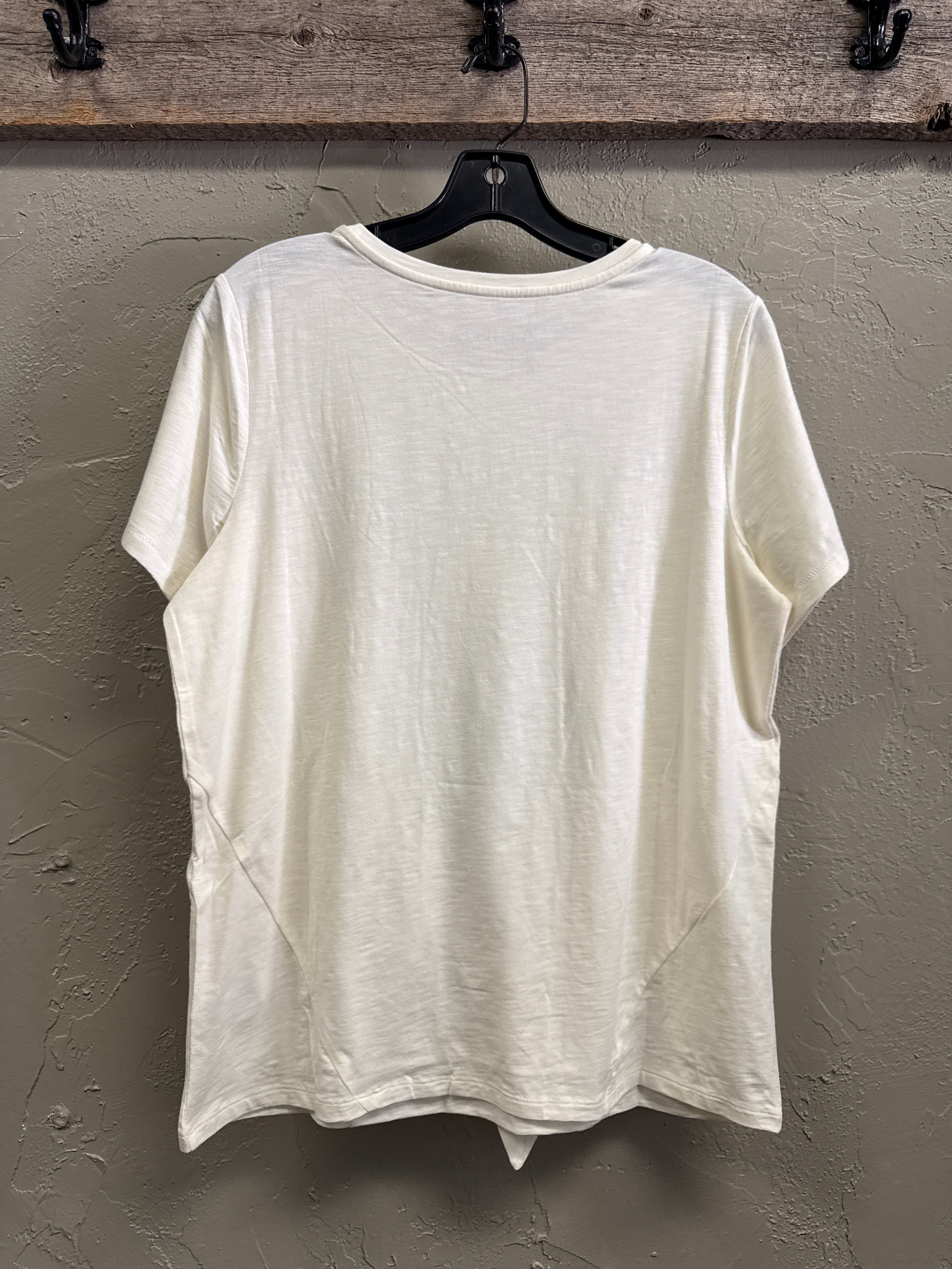 NWOT Any Body Slub Tie Front Tee (org$39)
