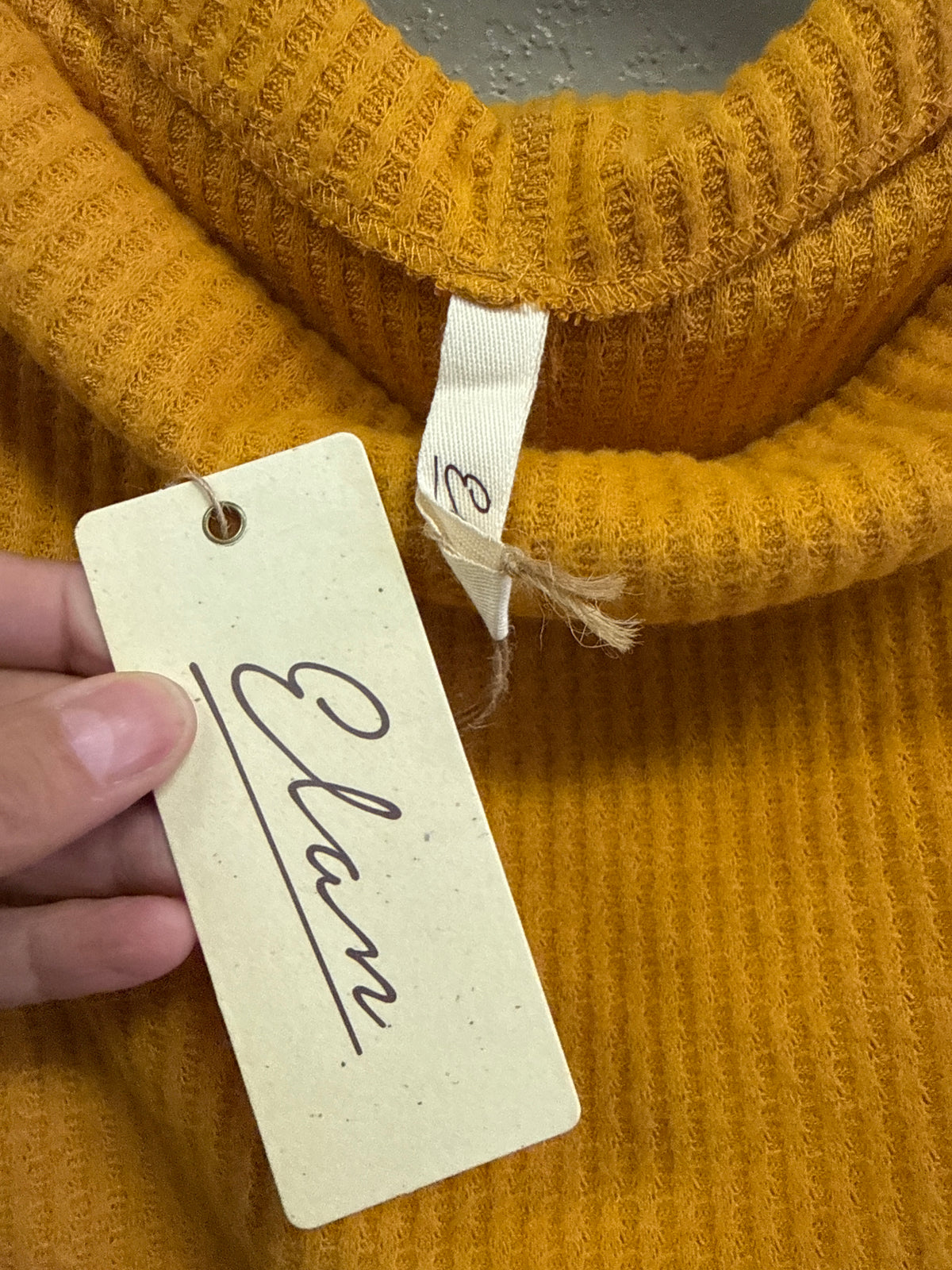 NWT Elan Waffle Knit Top (org$64)