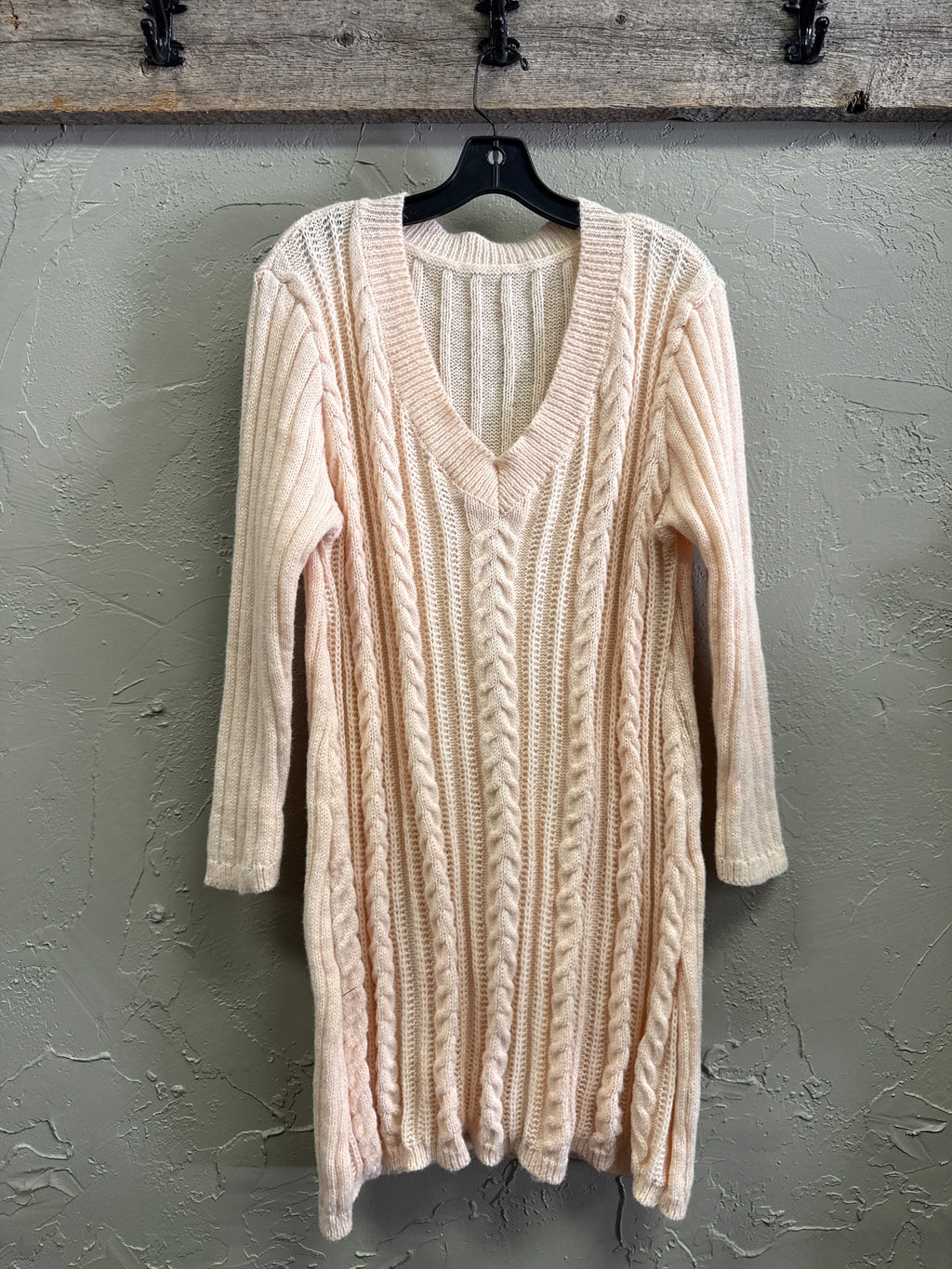 Cable Knit Sweater Dress
