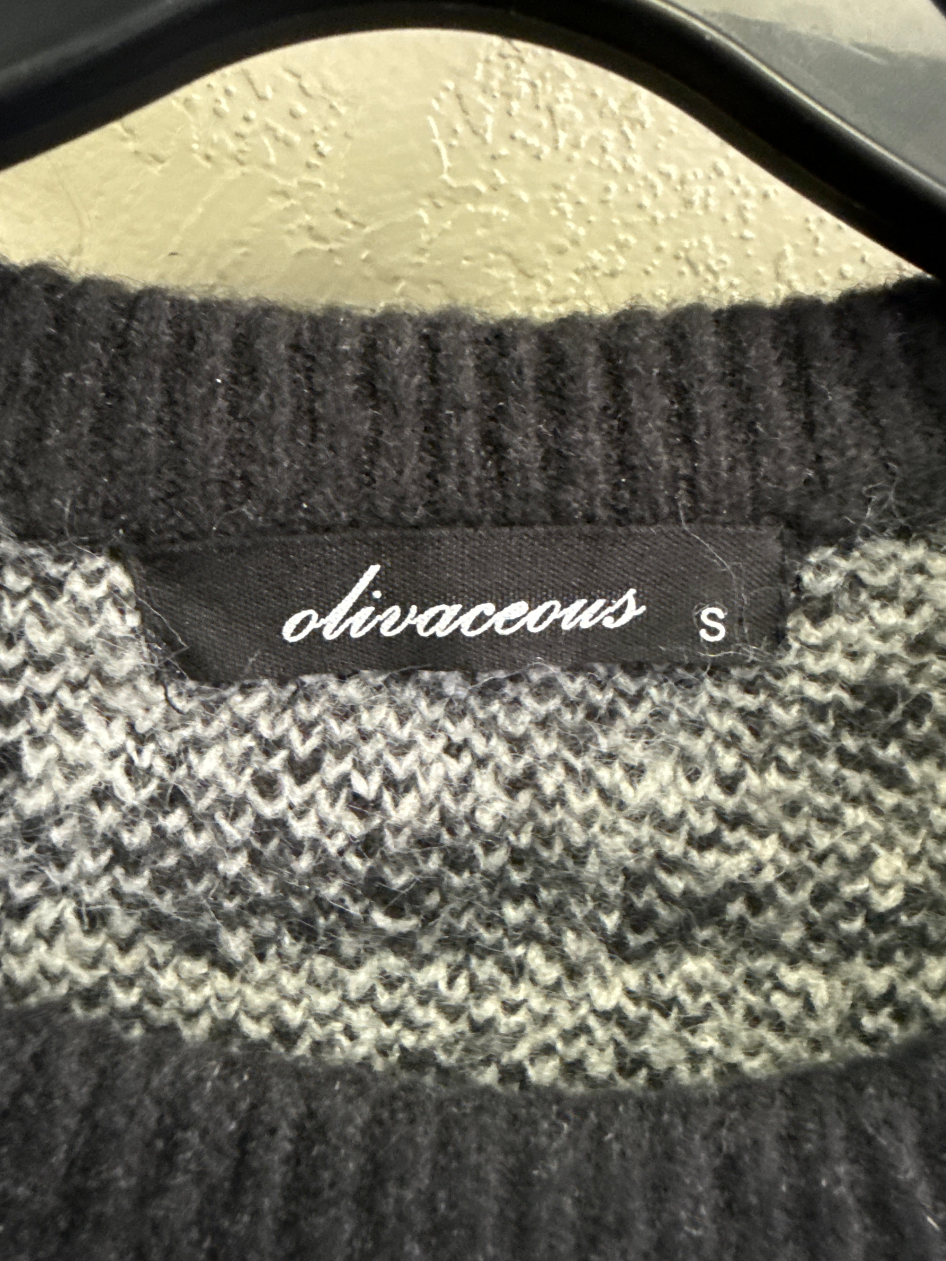 Olivaceous Zebra Print Sweater (org$78)