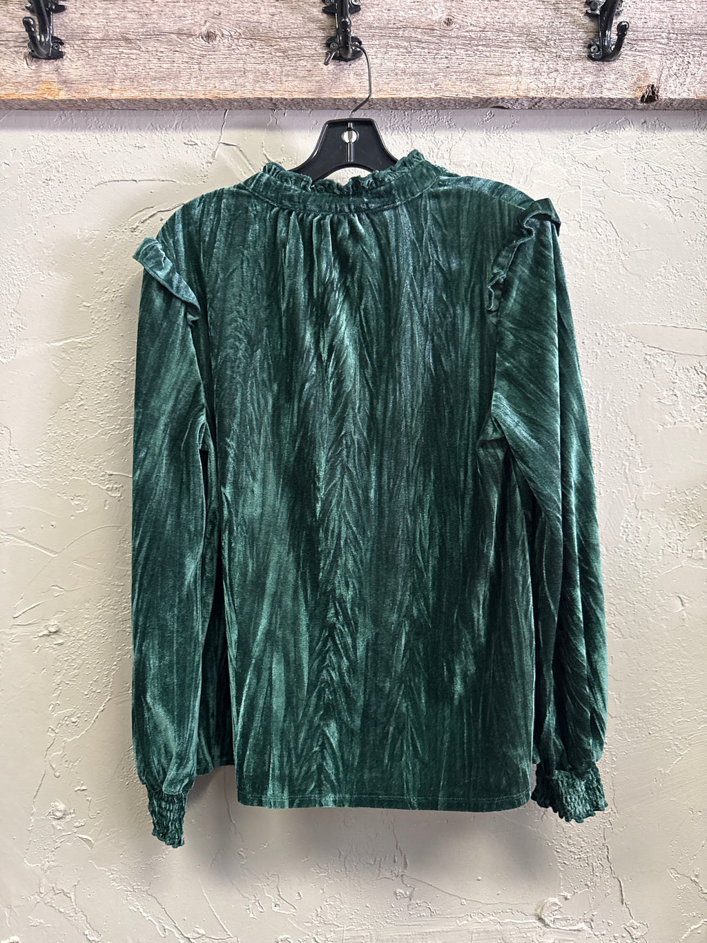 Wonderly Velvet Peasant Top (org$65)