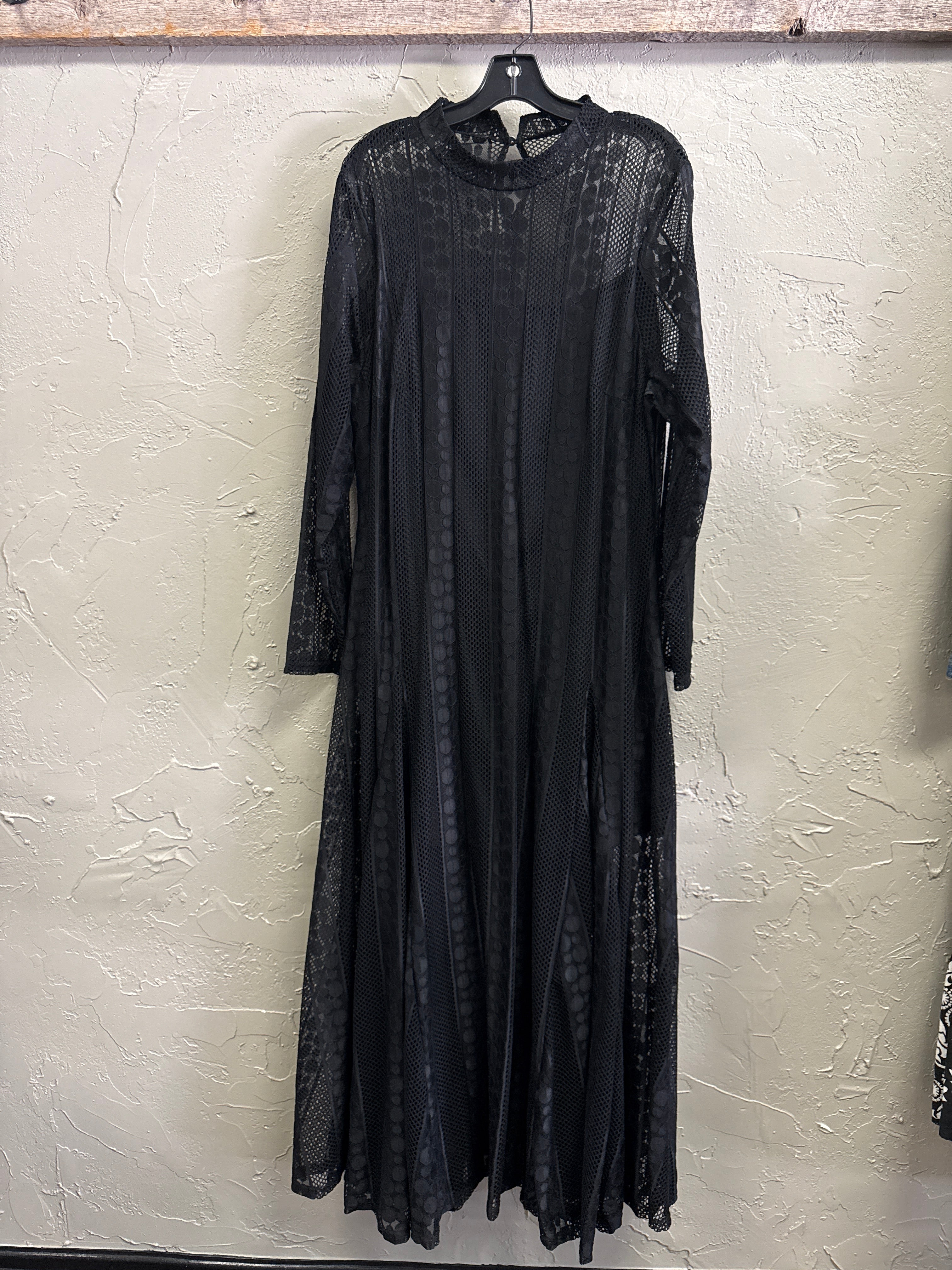 Lace Flared Maxi Gown