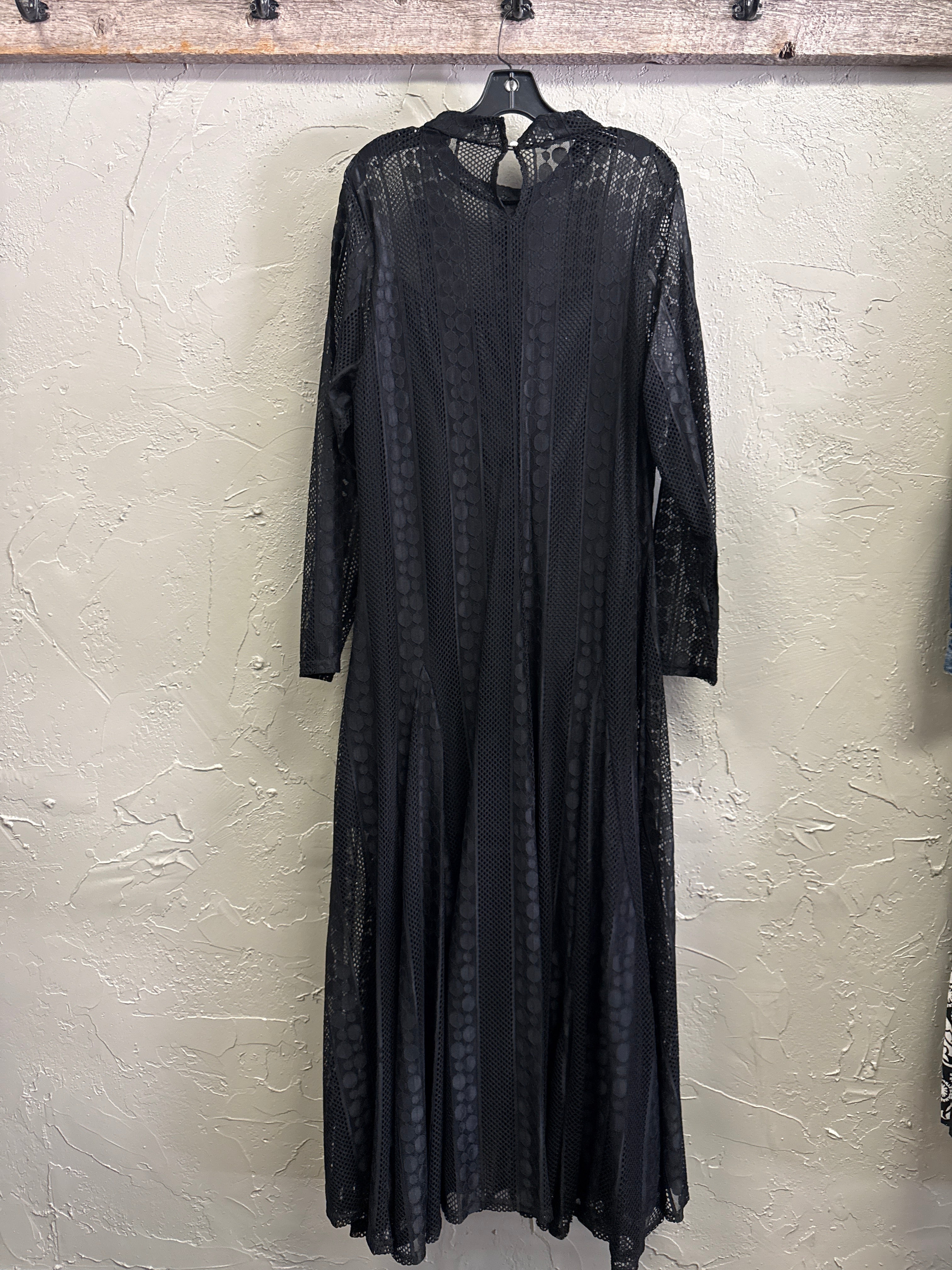 Lace Flared Maxi Gown