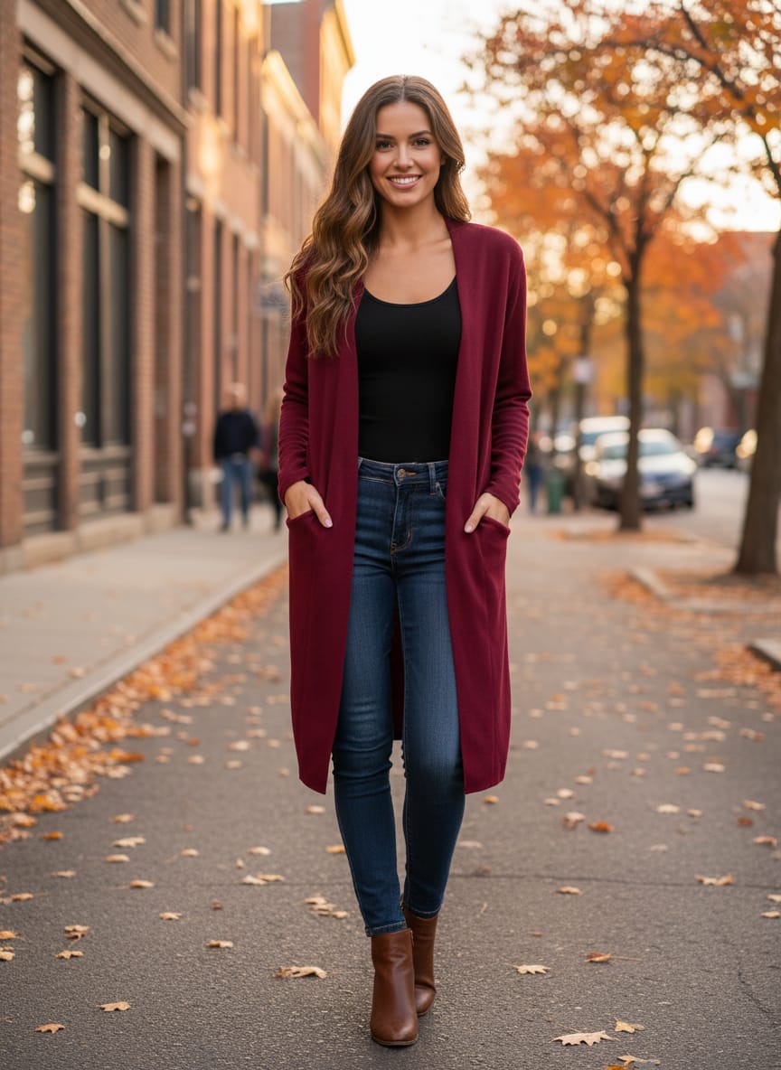 Katch Me Open-Front Cardigan
