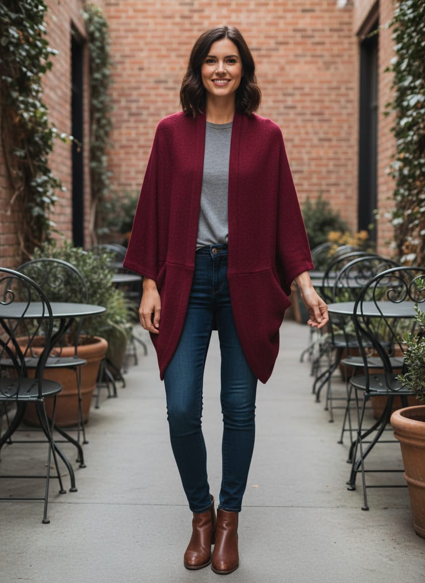 NWT HB Cocoon Cardigan Wrap (org$38)