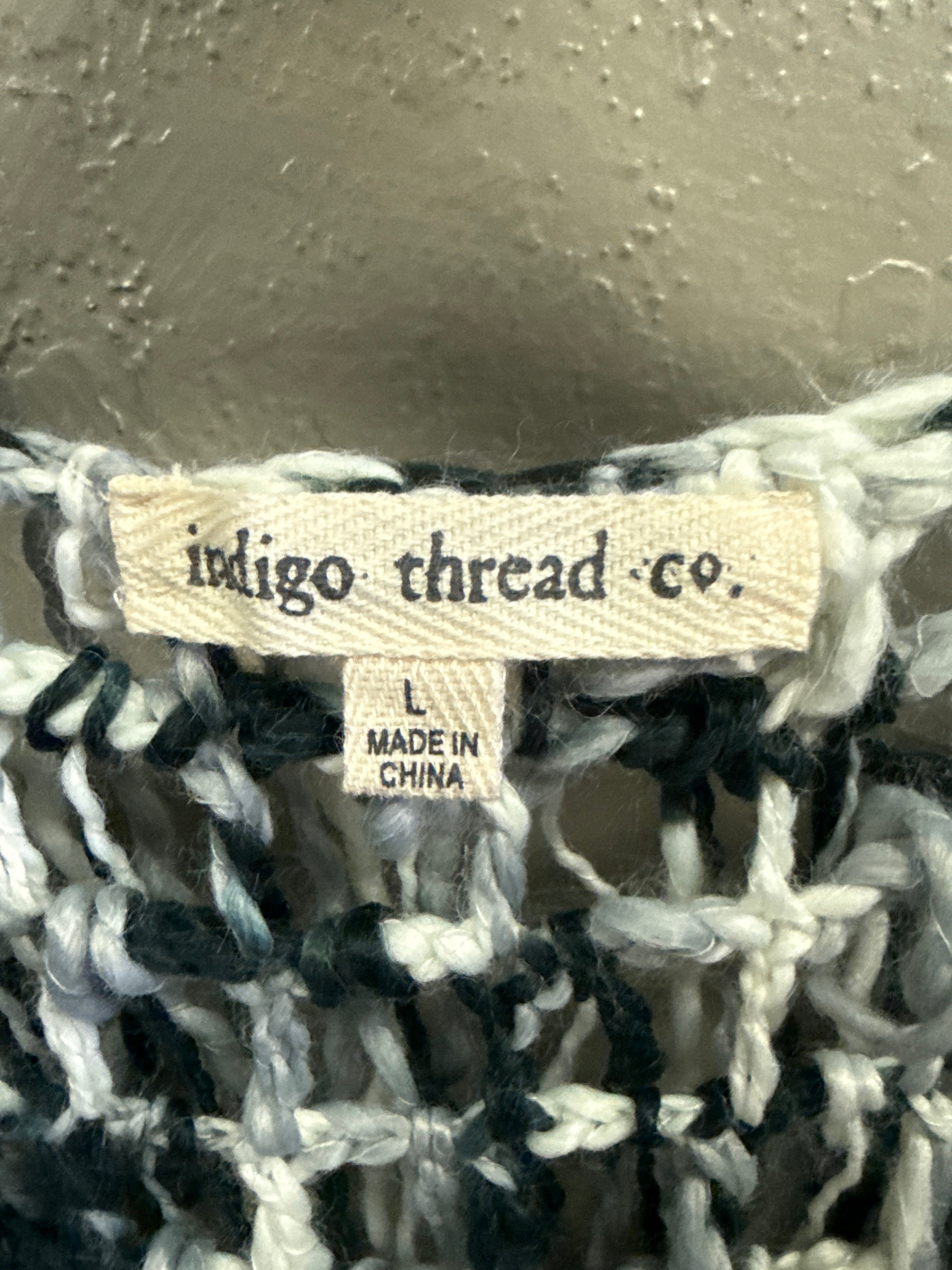 NWOT Indigo Thread Shag Knit Vest (org$88)