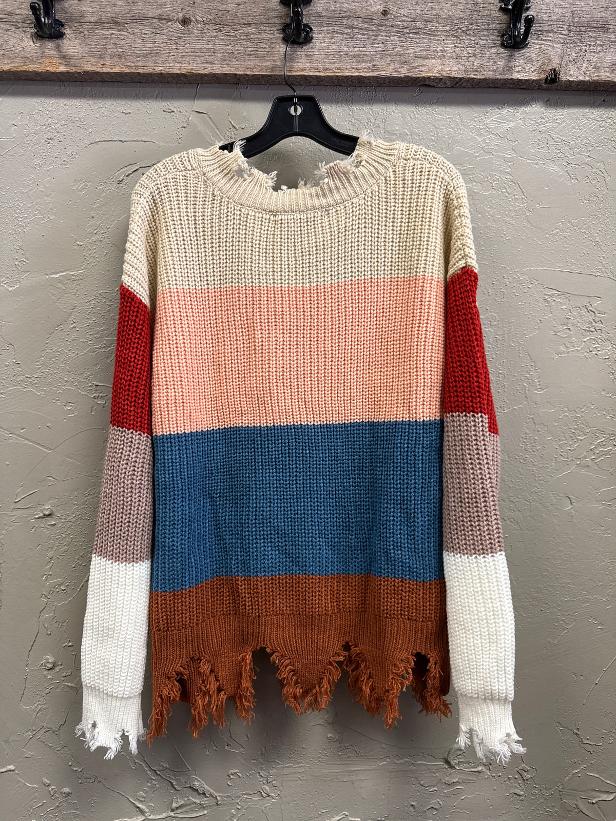 NWT Leani Distressed Sweater