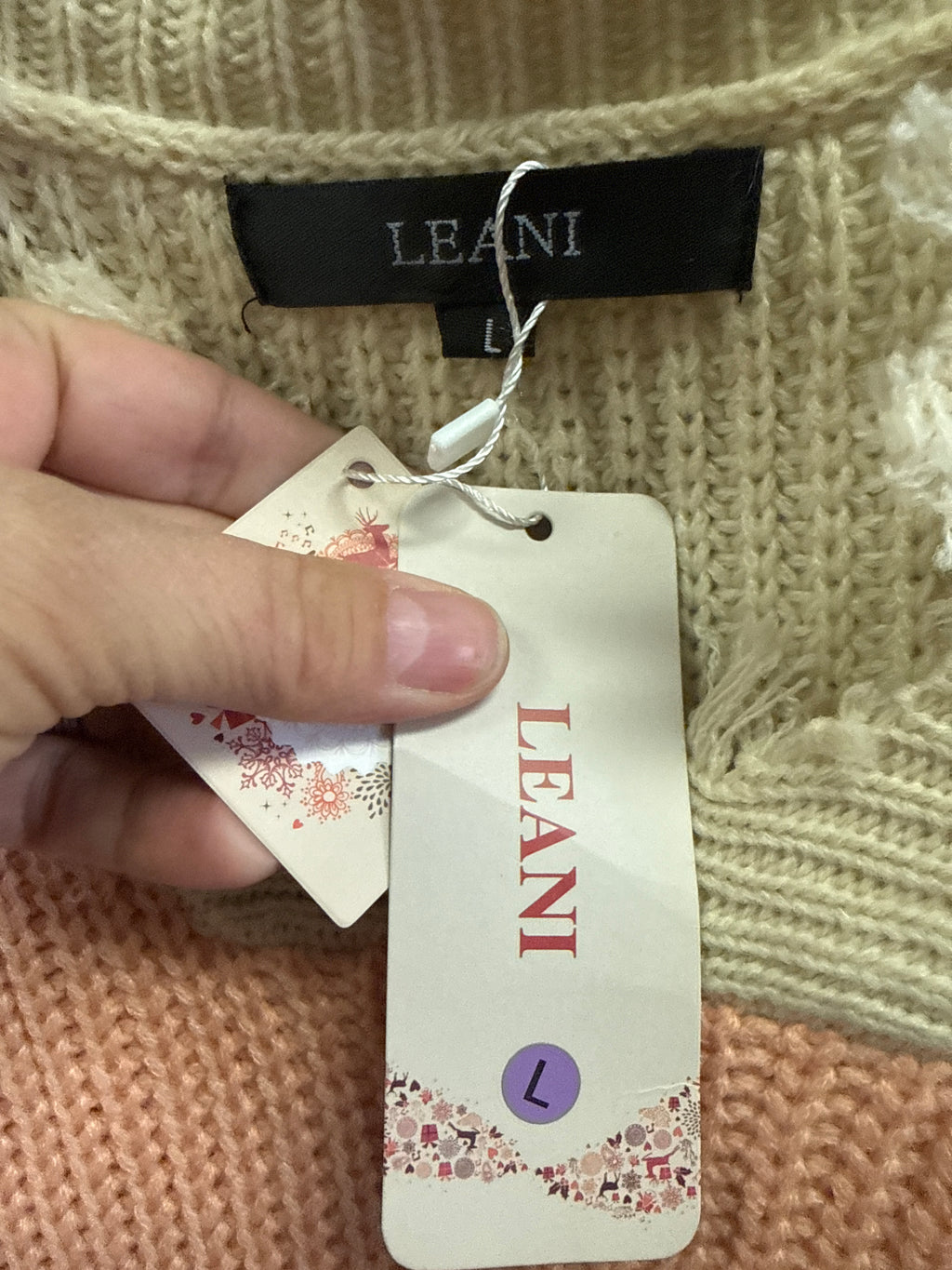 NWT Leani Distressed Sweater