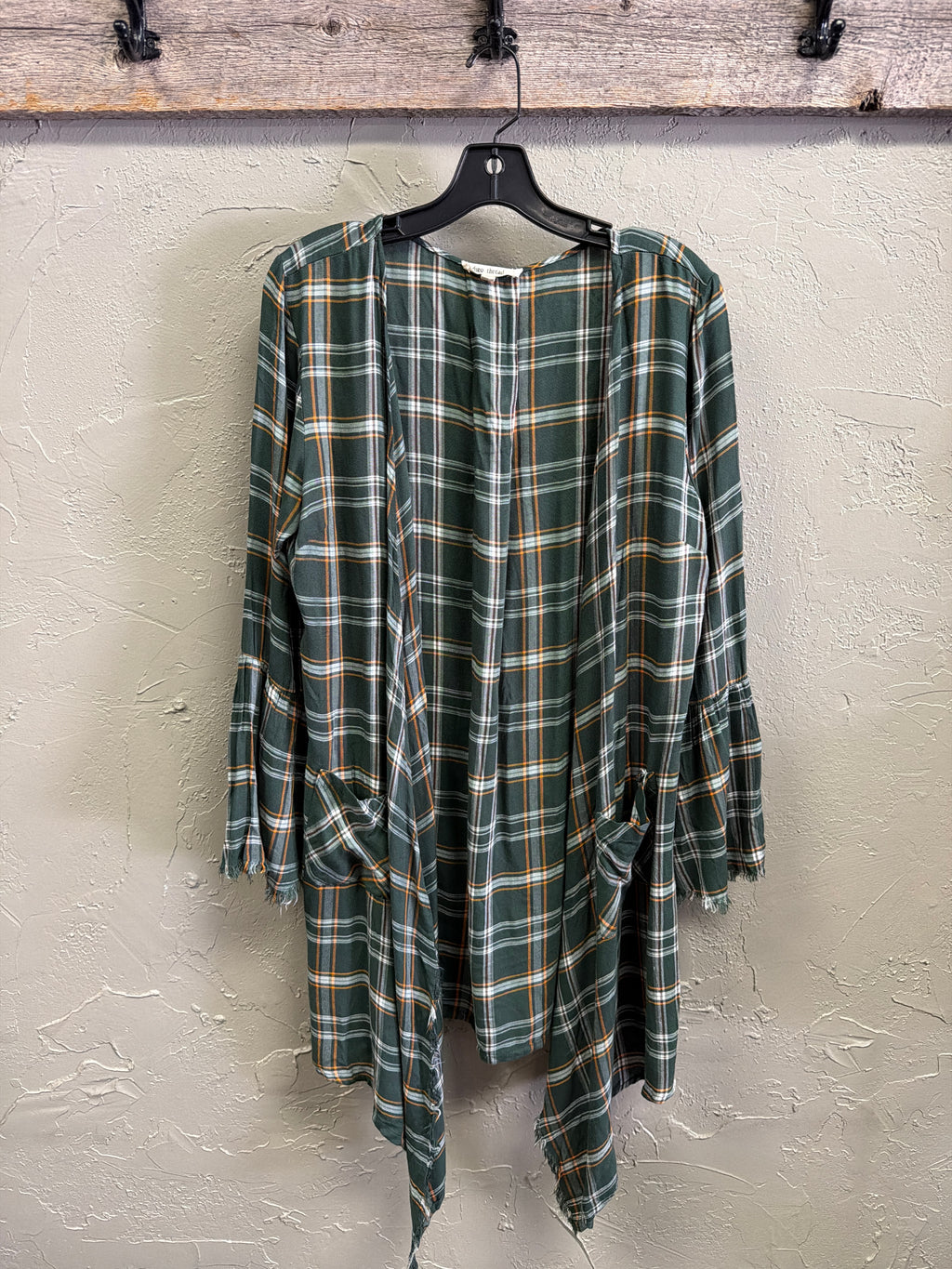 NWOT Indigo Thread Cascading Duster