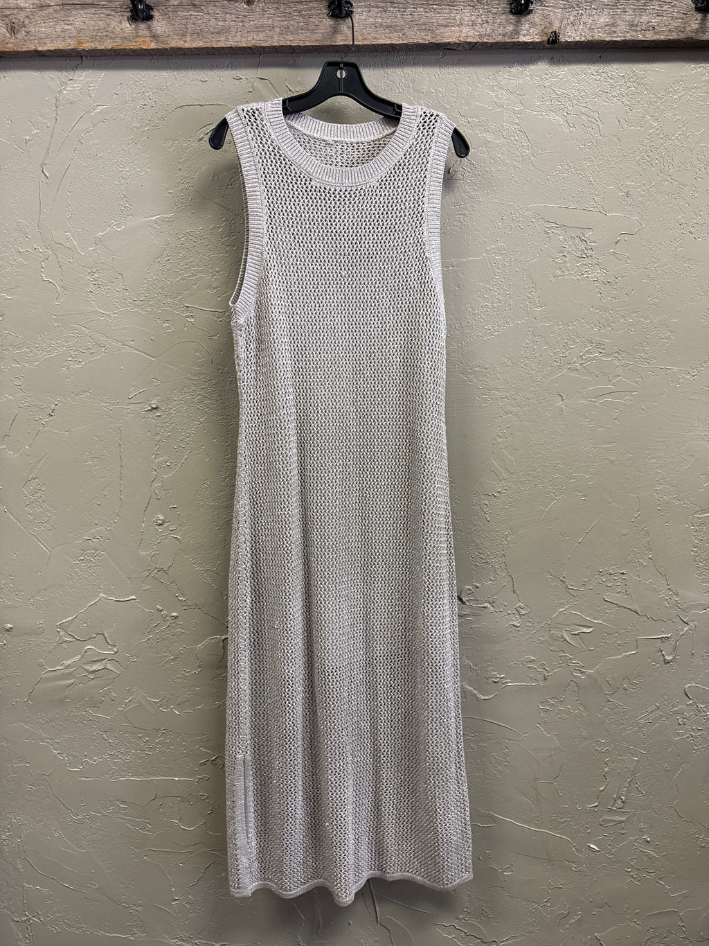 NWOT Openwork Midi Sweater Dress