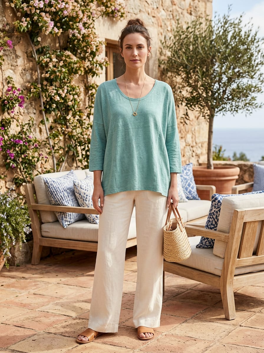Eileen Fisher Organic Linen Top (org$138)