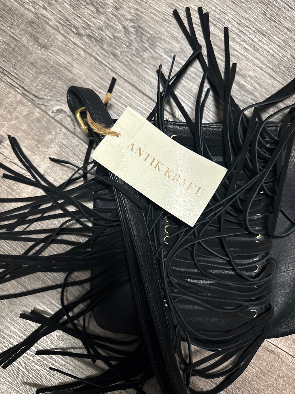 NWT Antik Kraft Fringe Crossbody (org$68)