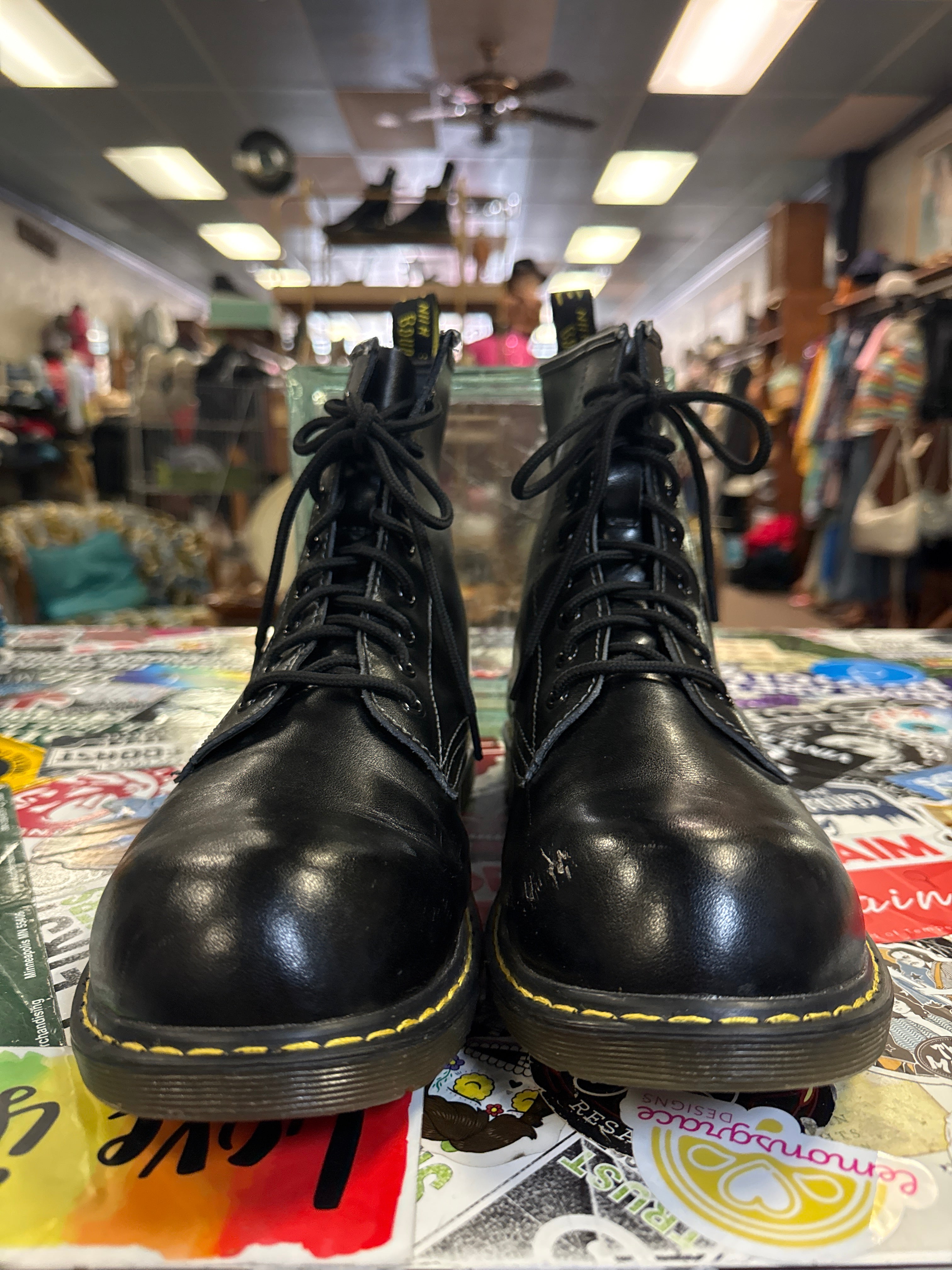 Marke Leather Combat Boots (org$75)