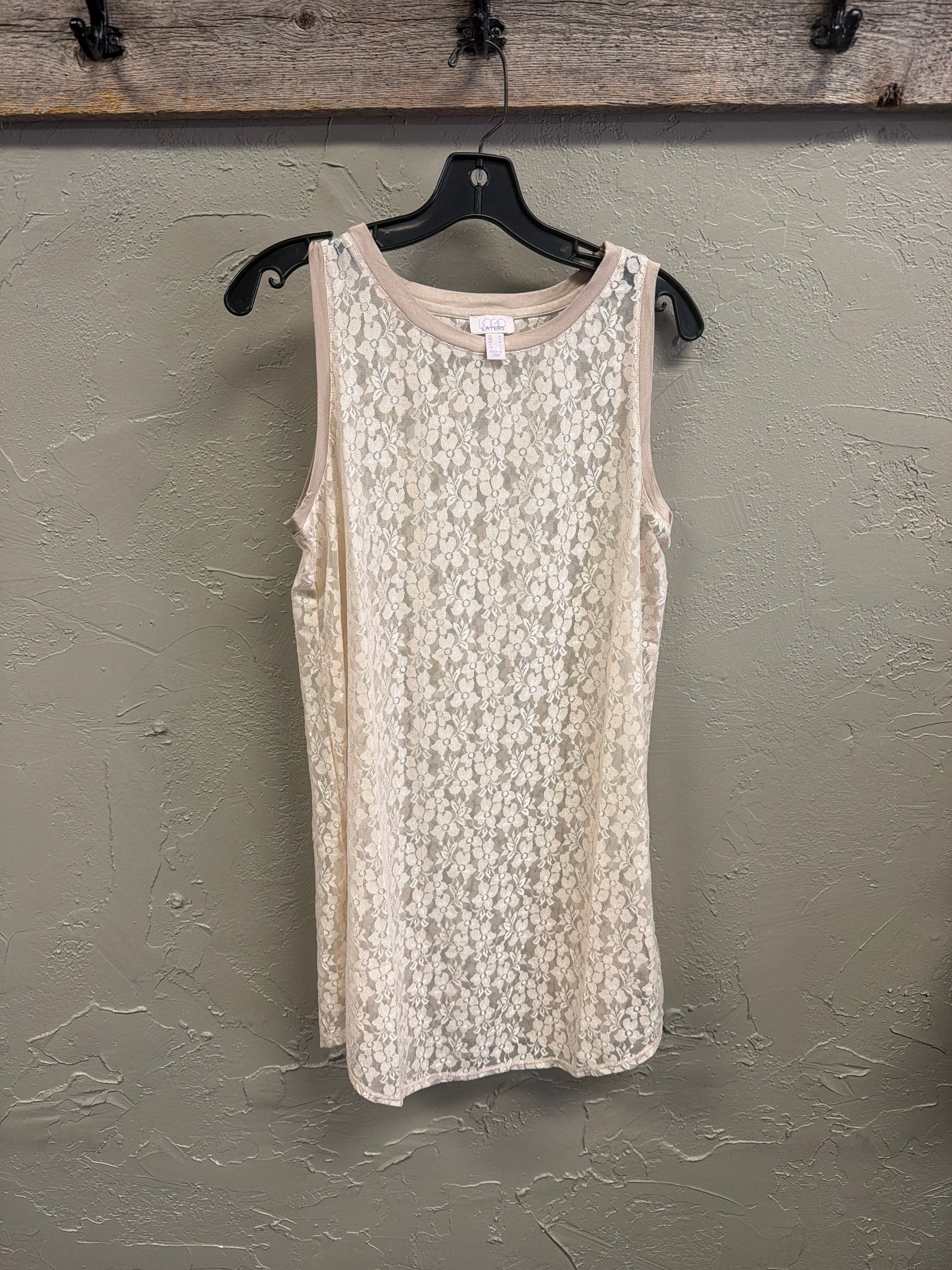 LOGO Lace Tunic Tanks (org$50)