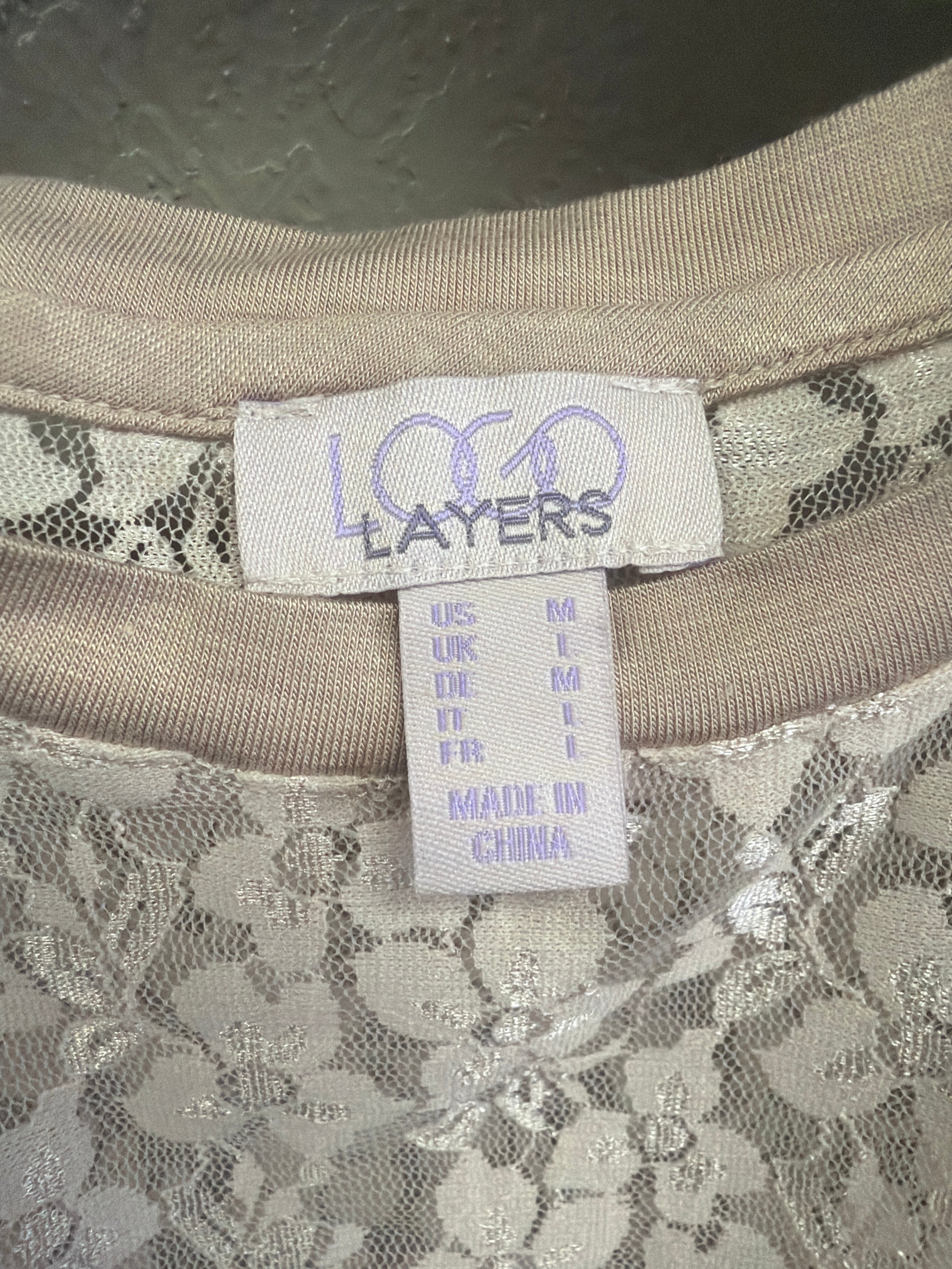 LOGO Lace Tunic Tanks (org$50)