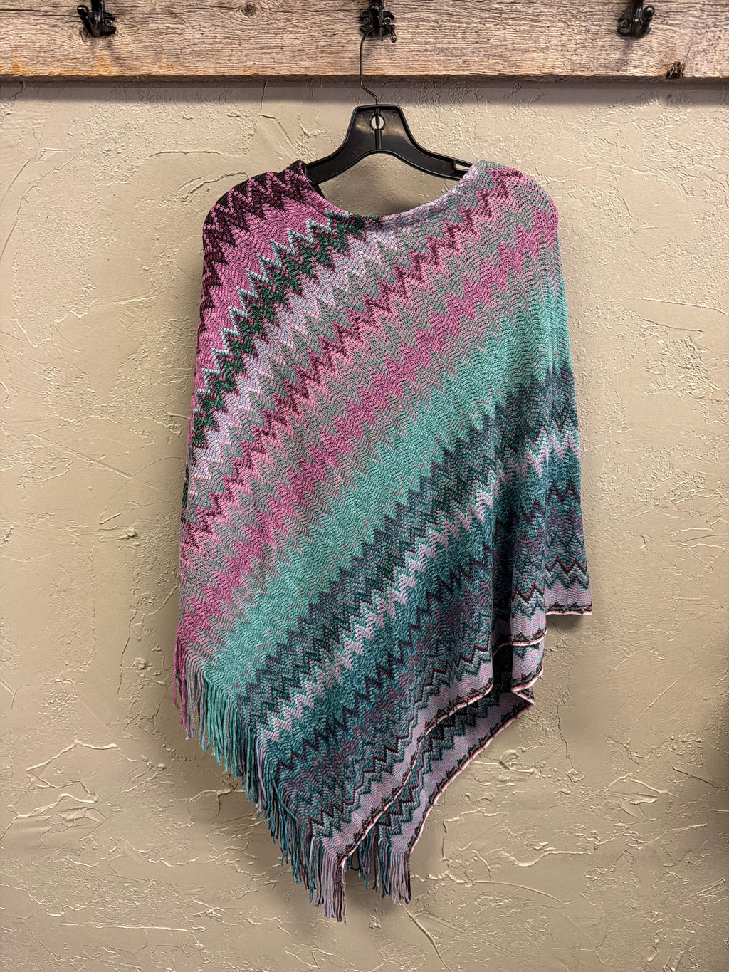 NWT Chevron Knit Poncho