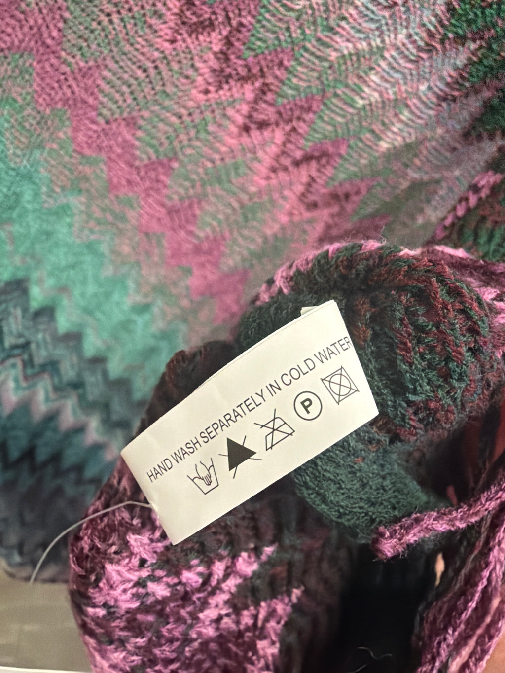 NWT Chevron Knit Poncho