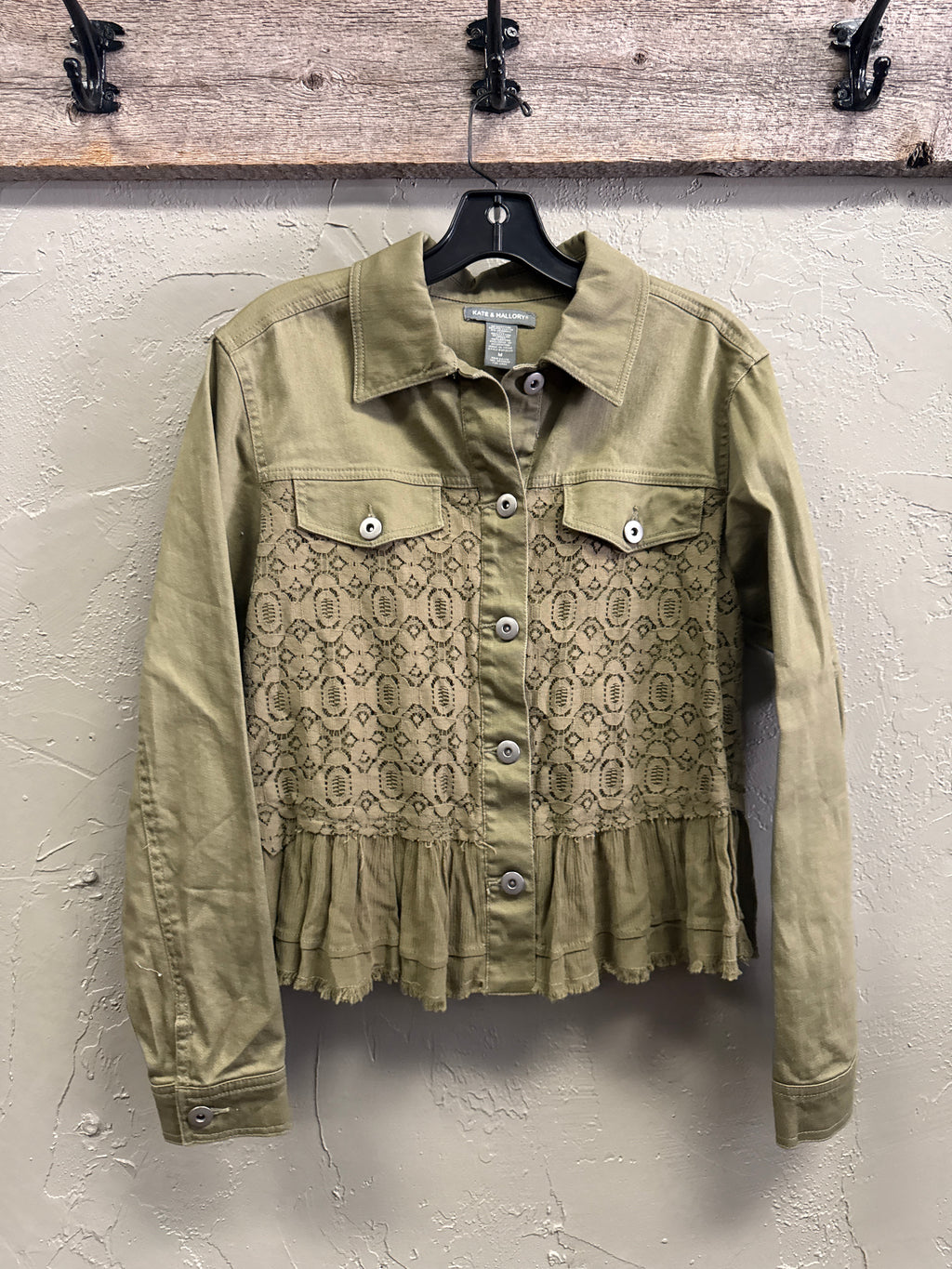 NWOT Kate & Mallory Lace Panel Jacket (org$68)