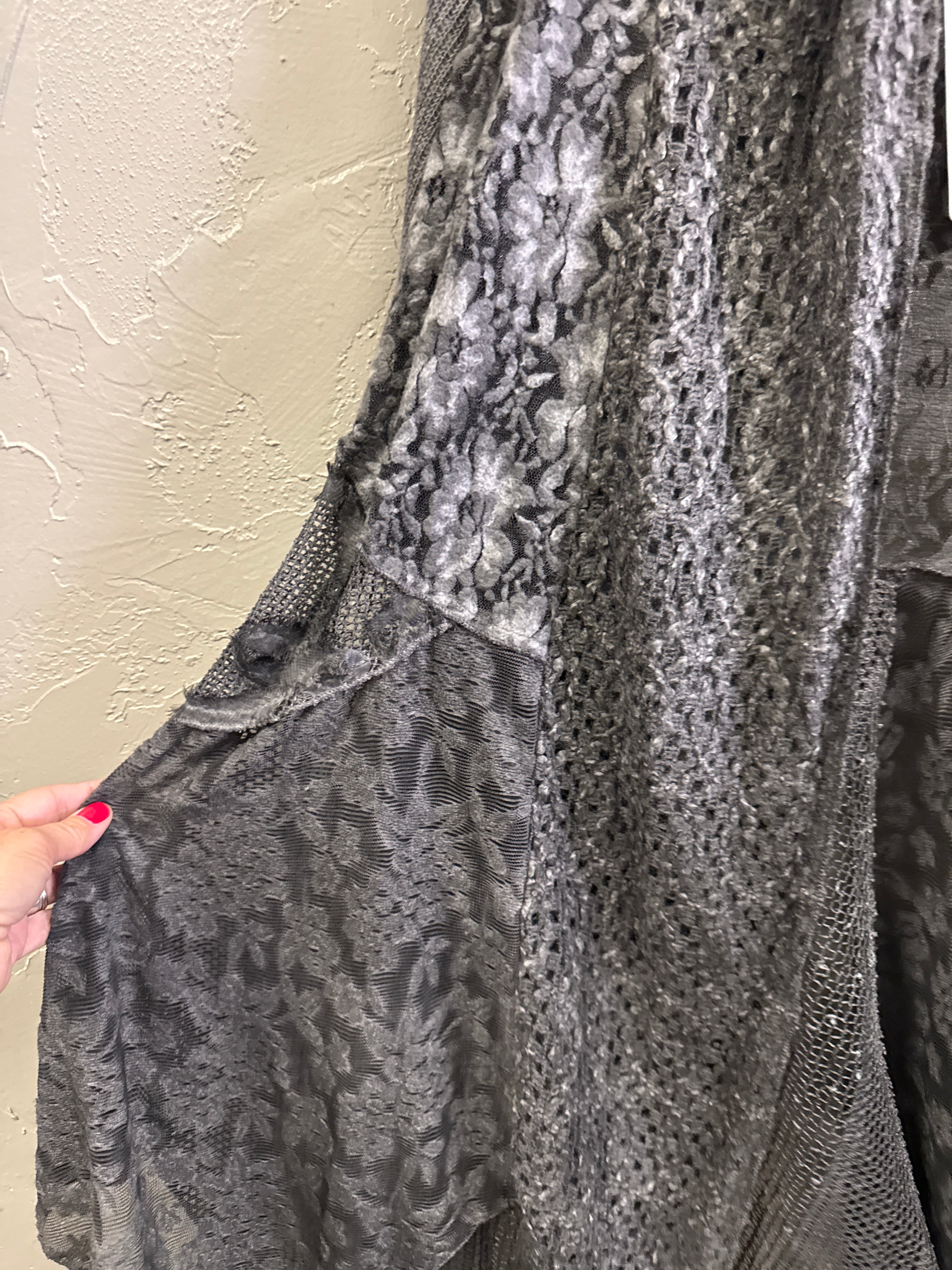 NWT Kamana Mixed-Media Open Cardi (org$68)