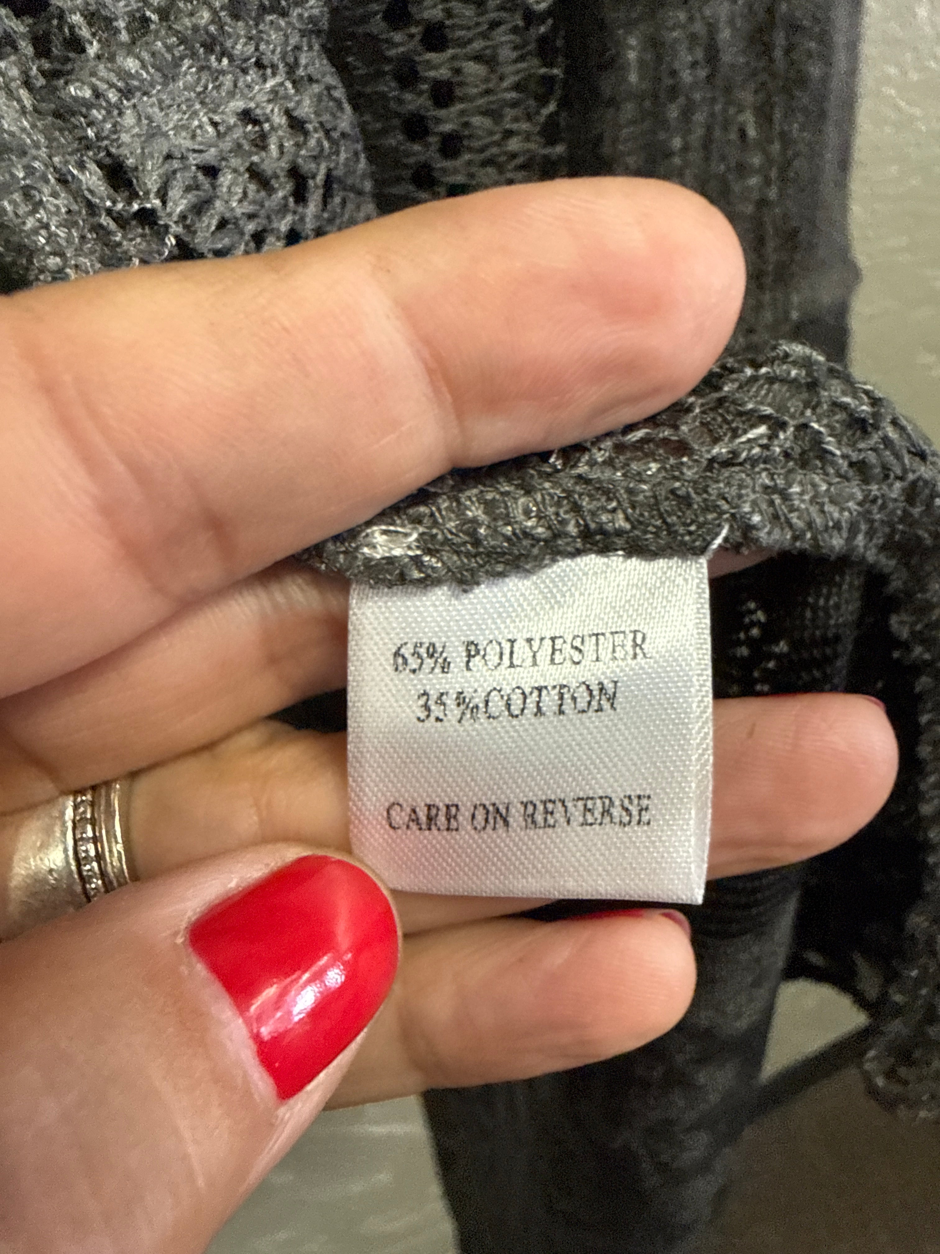 NWT Kamana Mixed-Media Open Cardi (org$68)