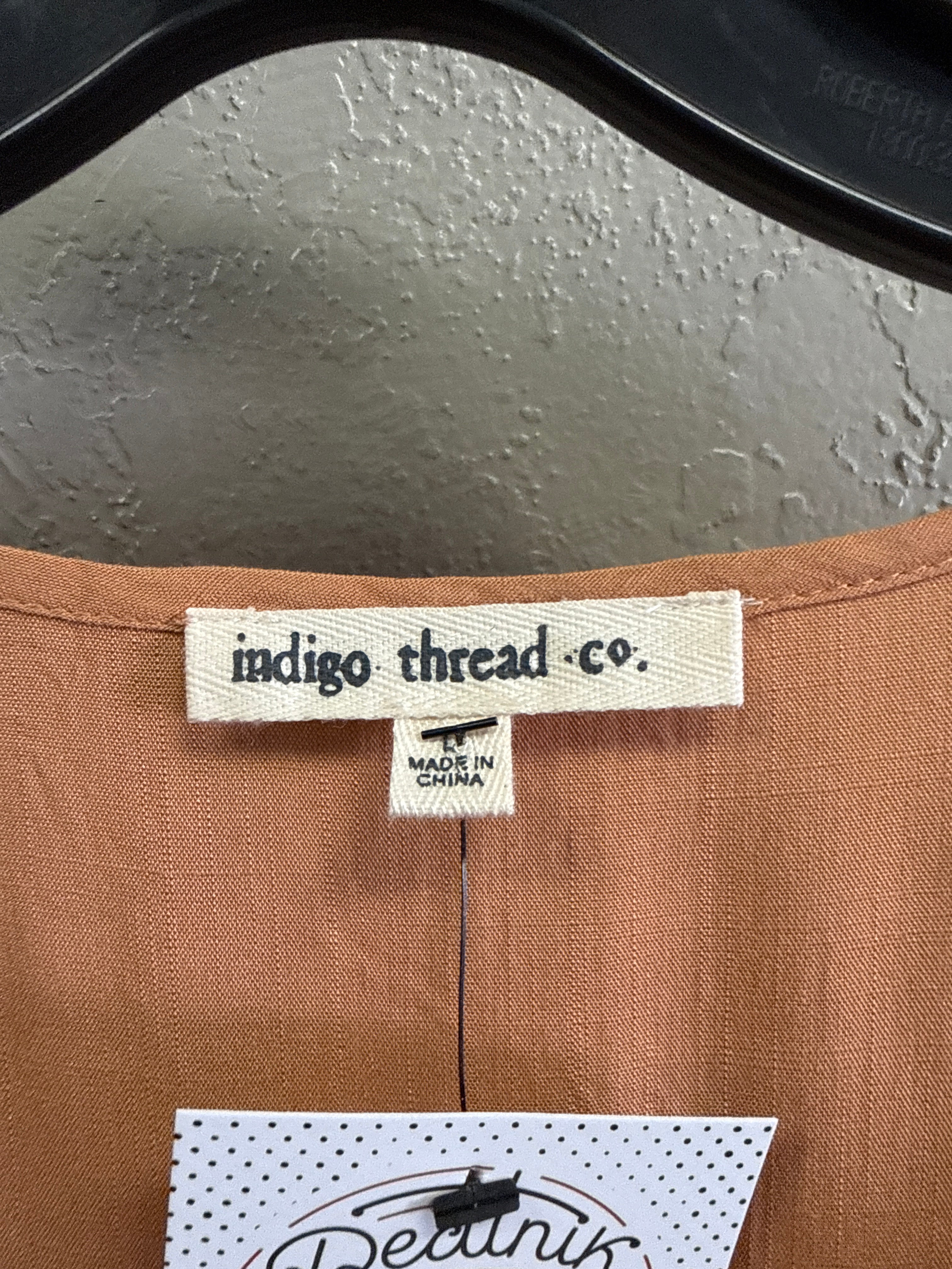 NWOT Indigo Thread Hi-Lo Tunic (org$58)