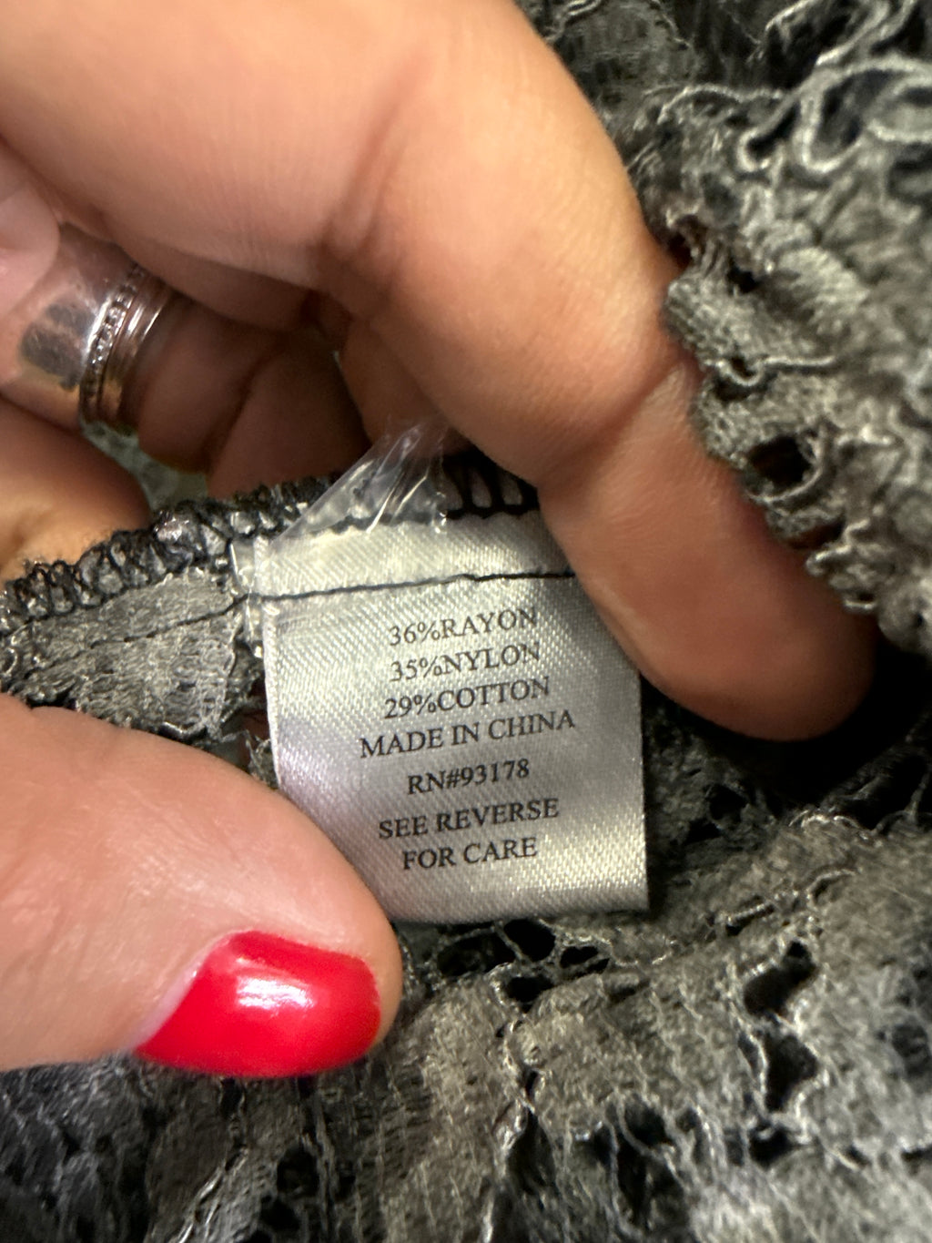 NWOT Indigo Thread Lace Hi-Lo Peplum Jacket