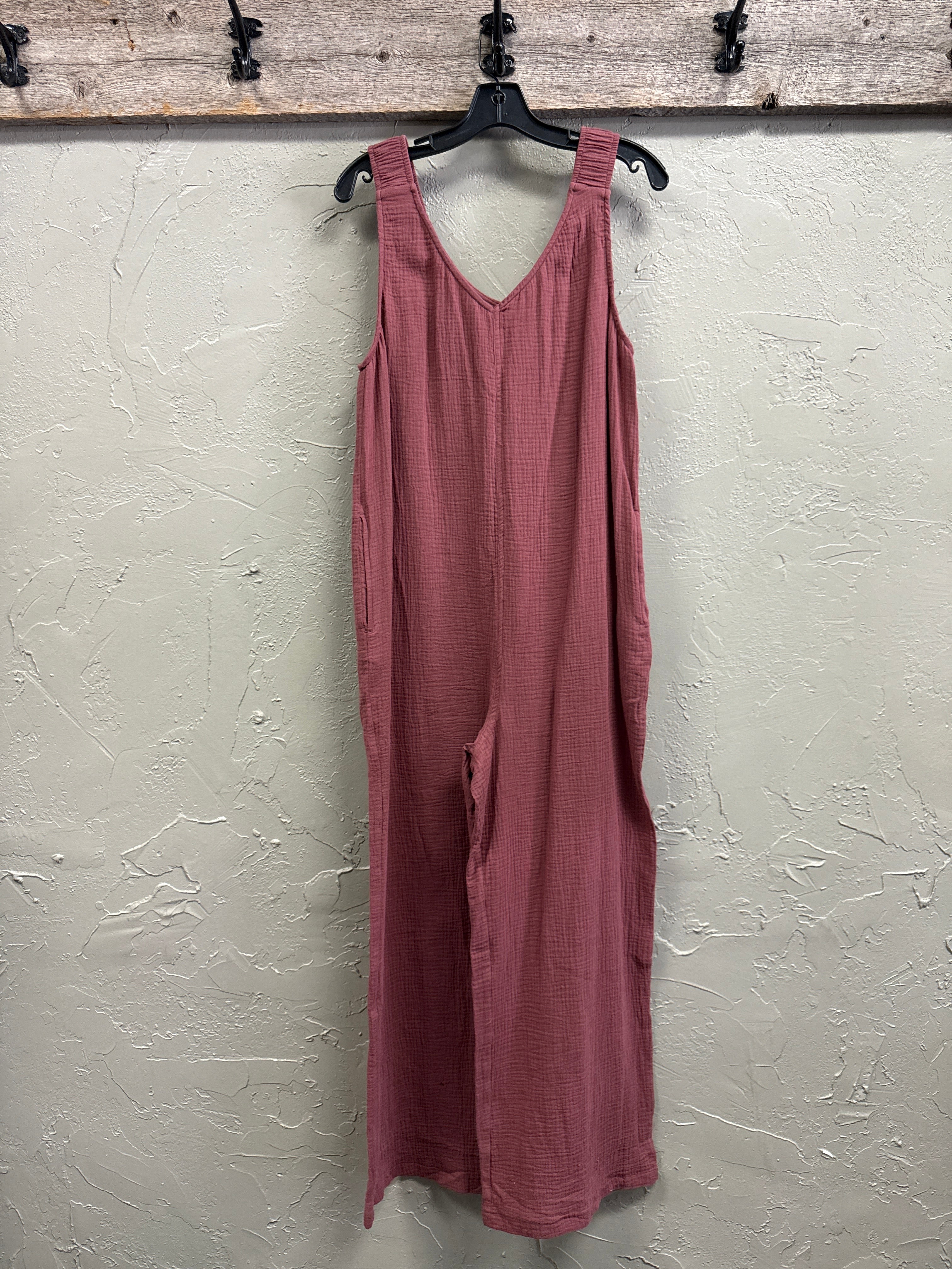 NWOT Indigo Thread Cotton Gauze Romper