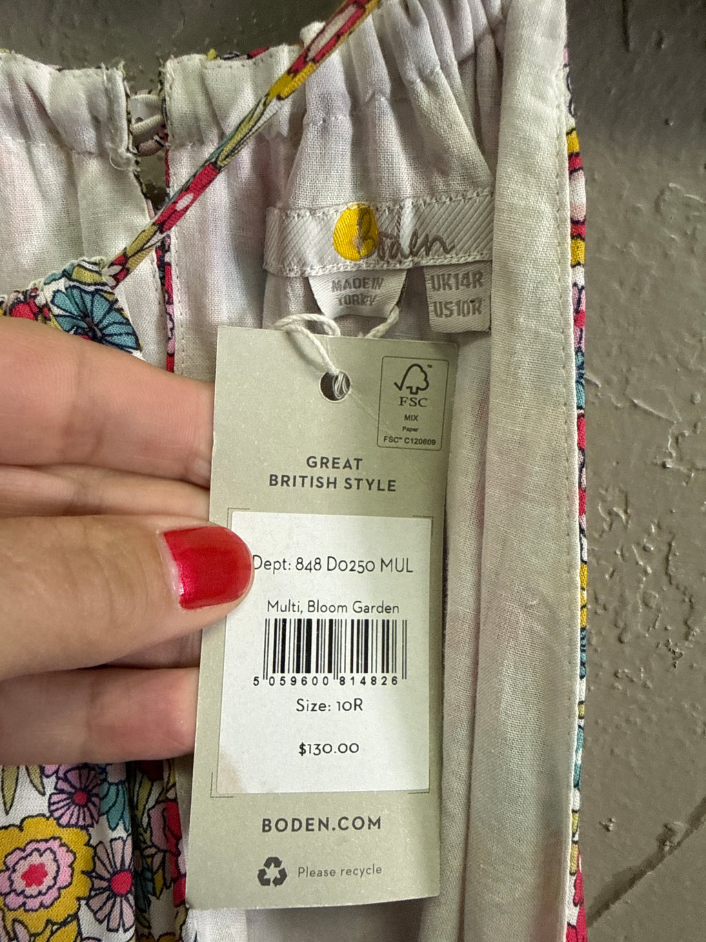 NWT Boden Halter Dress (org$130)