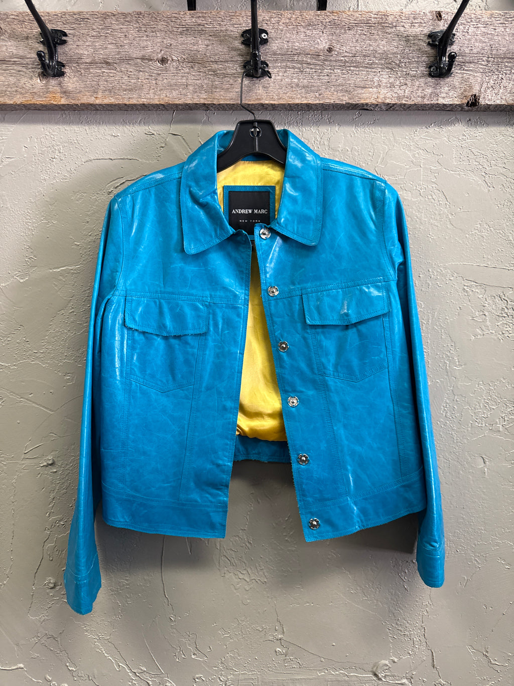 *RARE* Andrew Marc NY Leather Trucker Jacket