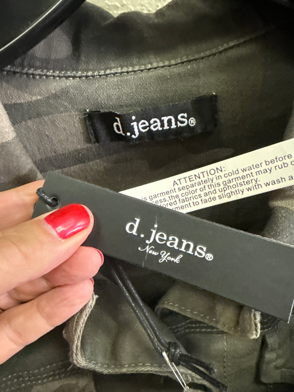 NWT D Jeans Camo Trucker Jacket (org$68)