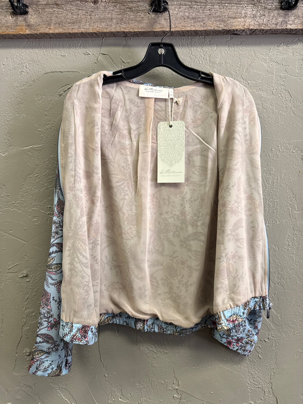 NWT LaBellum Chiffon Bomber (org$63)