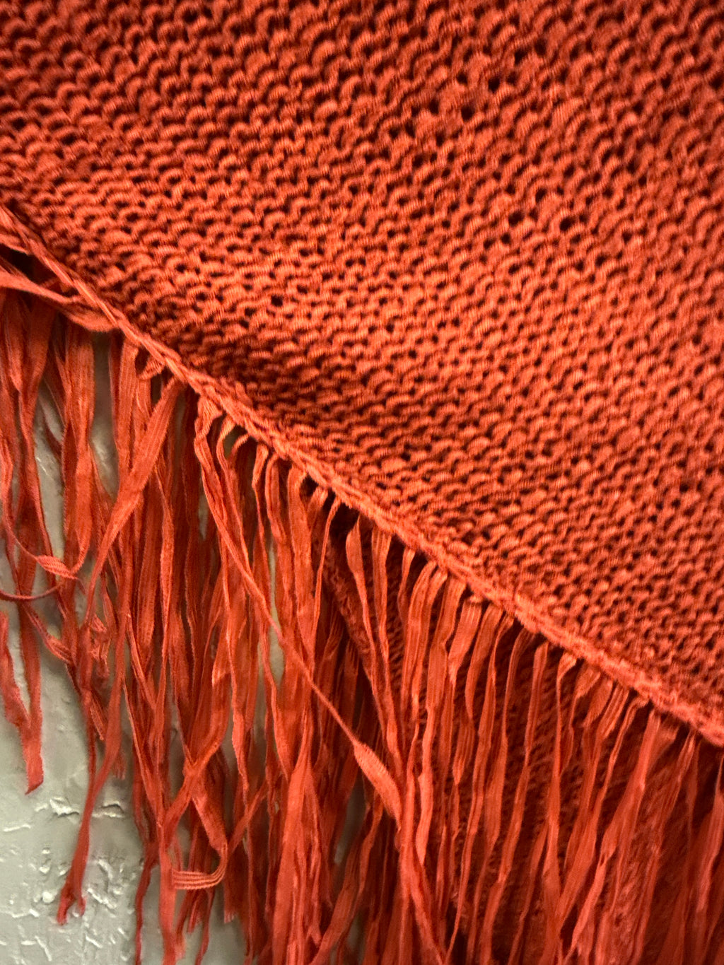 NWOT Indigo Thread Fringe Poncho (org$68)
