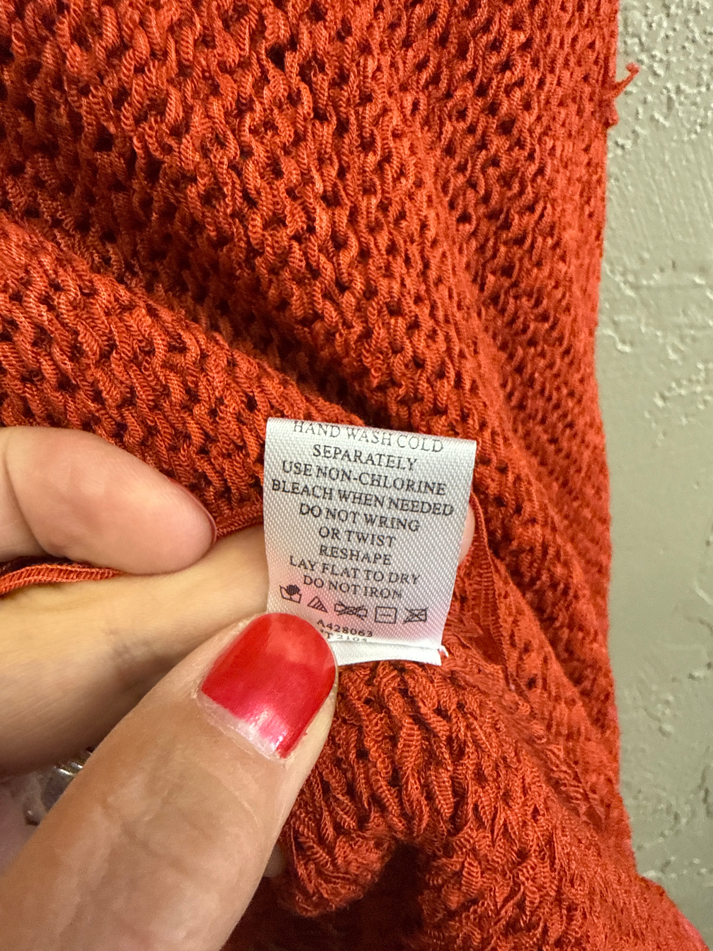 NWOT Indigo Thread Fringe Poncho (org$68)