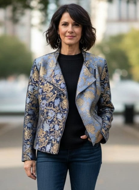 NWOT Kate & Mallory Brocade Moto (org$89)