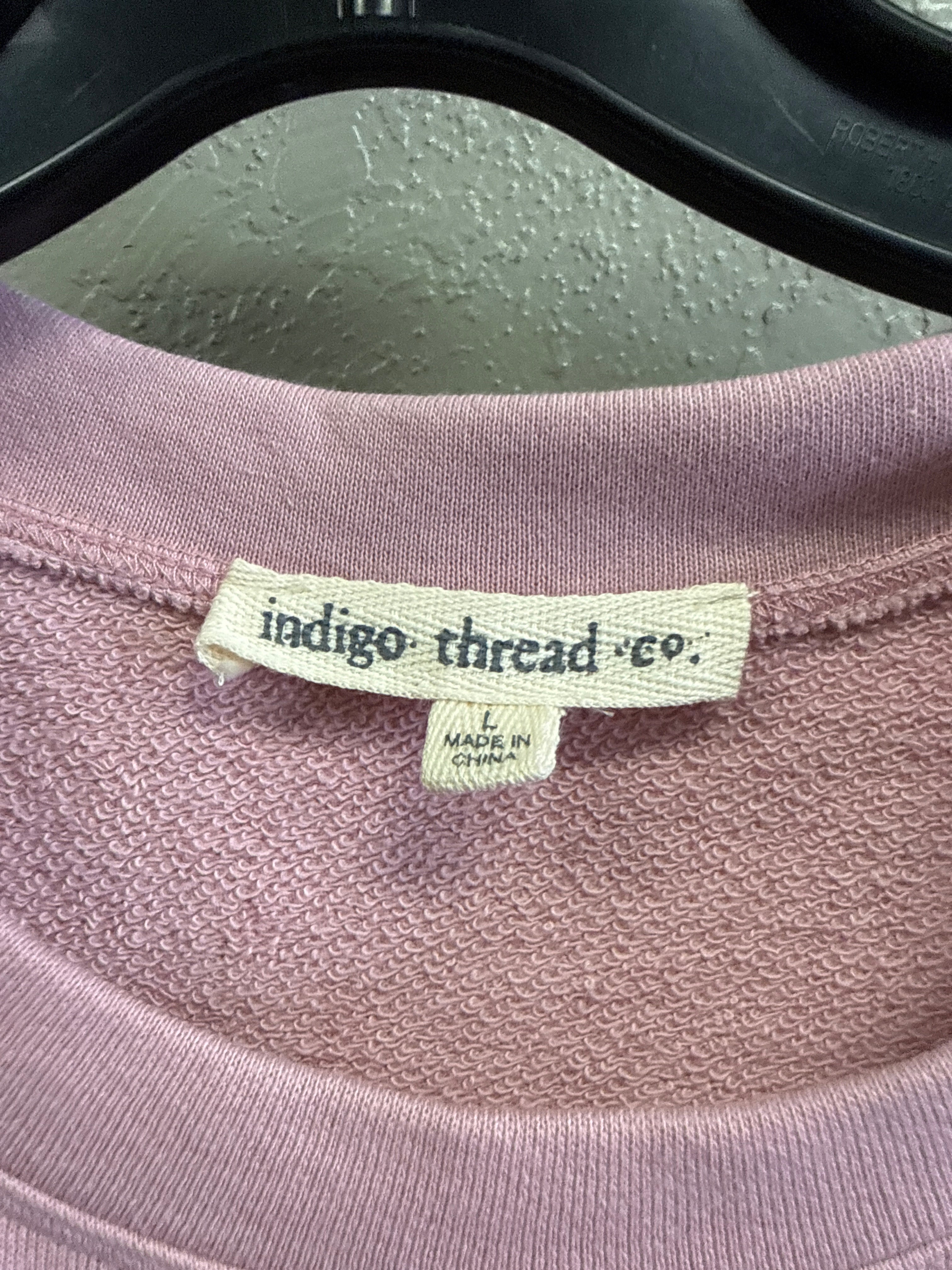 NWOT Indigo Thread Flutter Sleeve Pullover