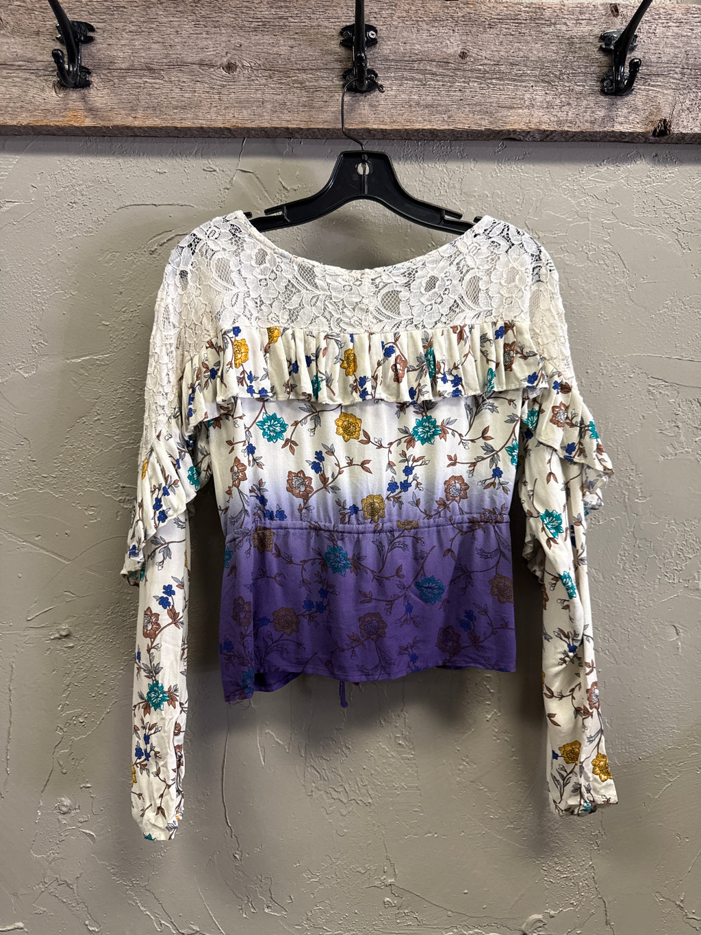 NWT Gimmick Pleated Ruffle Kimono (org$59)