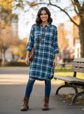 NWOT Indigo Thread Shirt Dress (org$89)