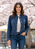 NWOT oSo Peplum Denim Jacket (org$72)