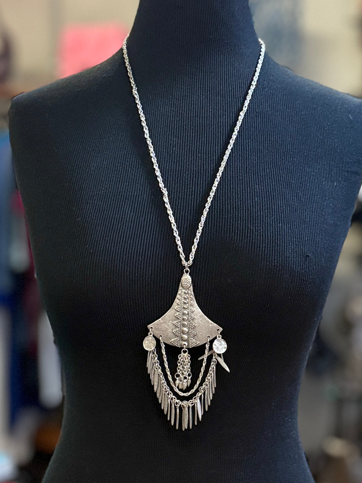Nomads Tribal Fringe Necklace