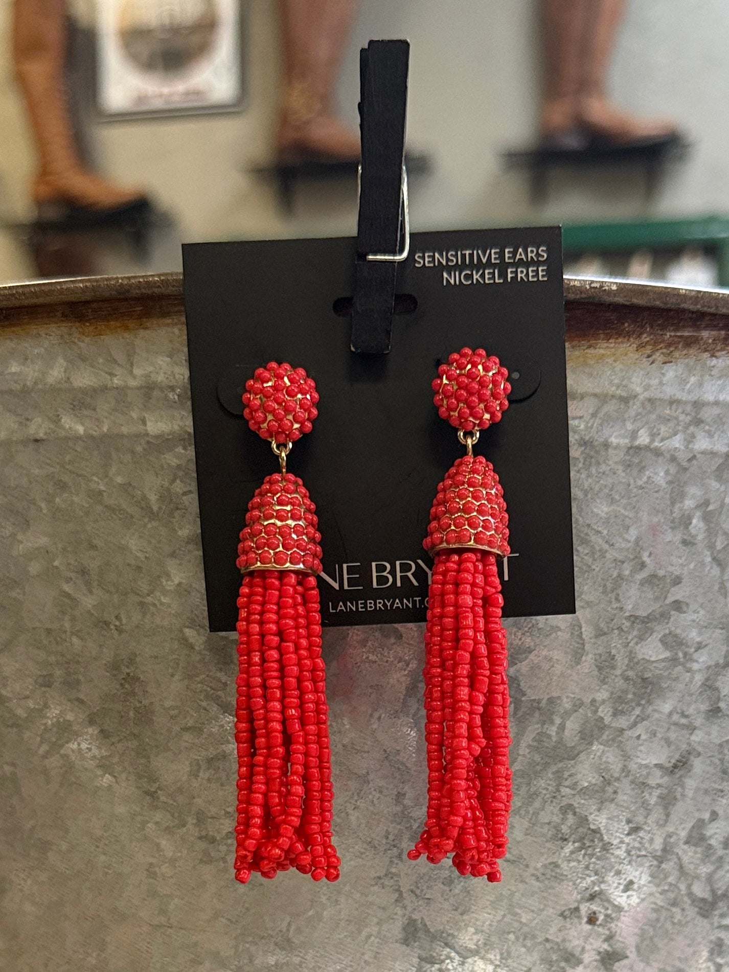 Beaded Tassel Earrings