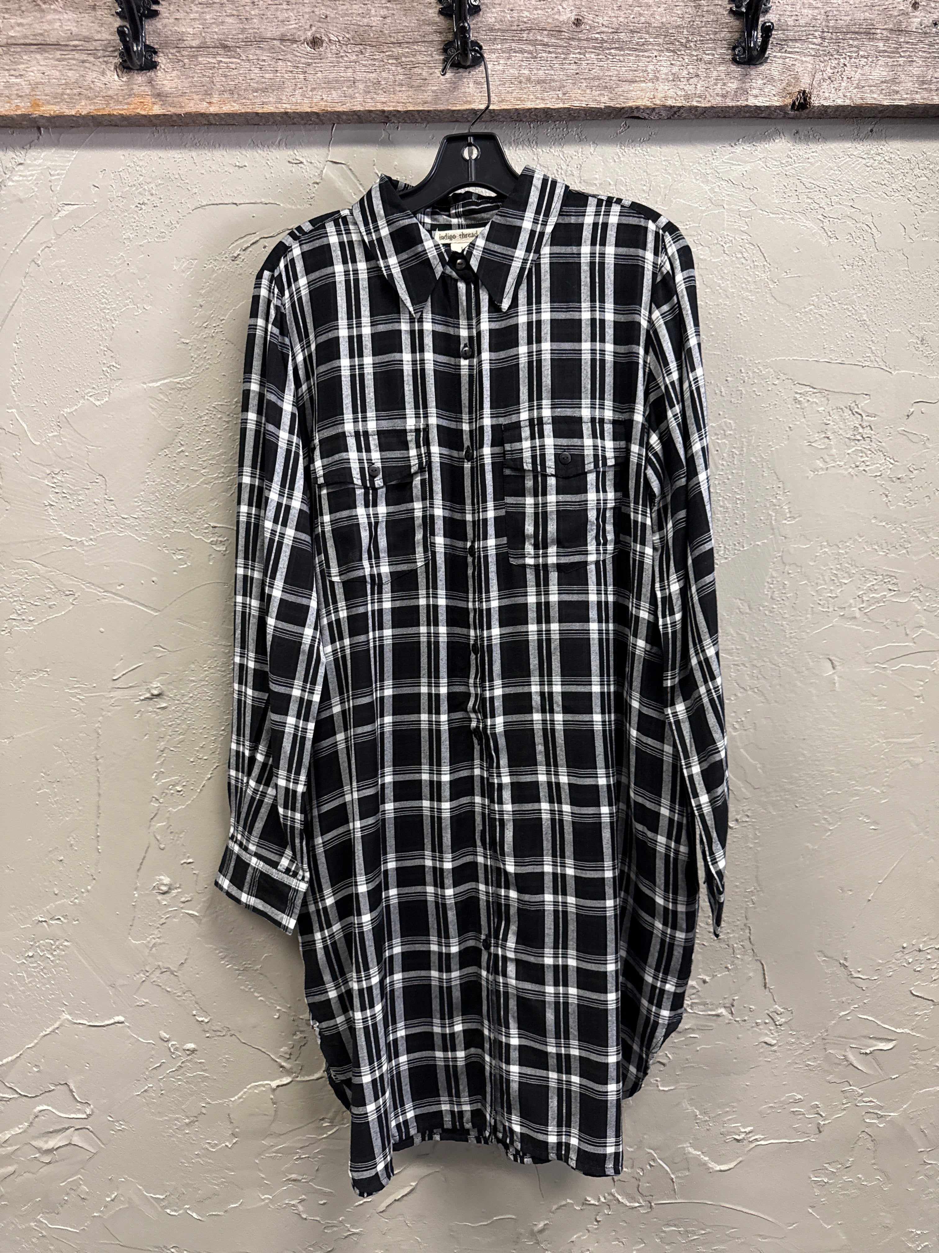 NWOT Indigo Thread Shirt Dress (org$89)