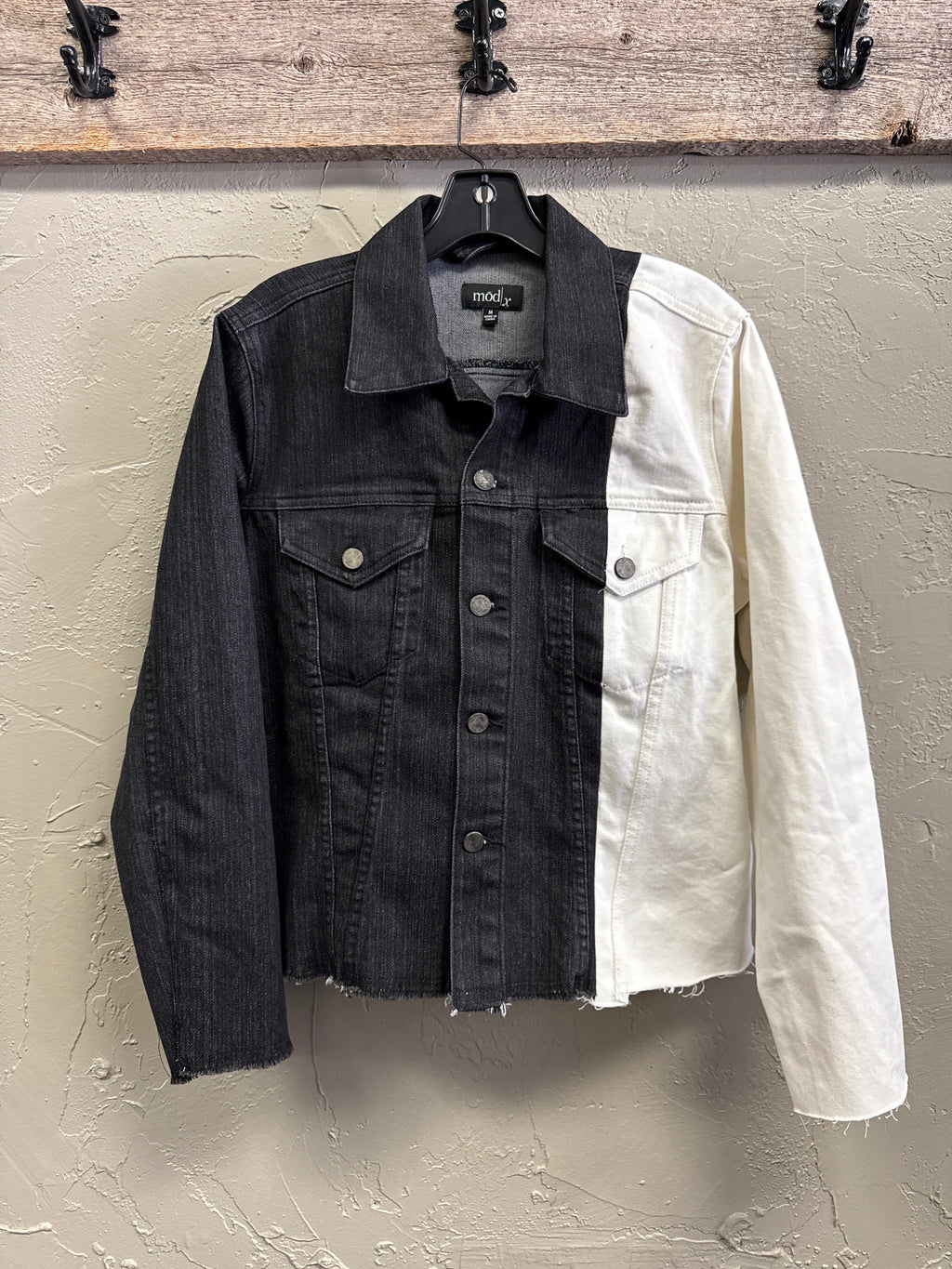 NWOT mod/x Colorblock Denim Jacket (org$85)
