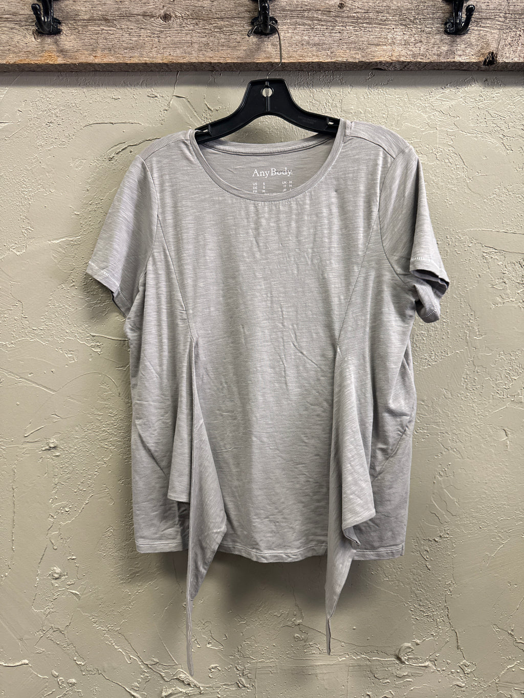 NWOT Any Body Slub Tie Front Tee (org$39)
