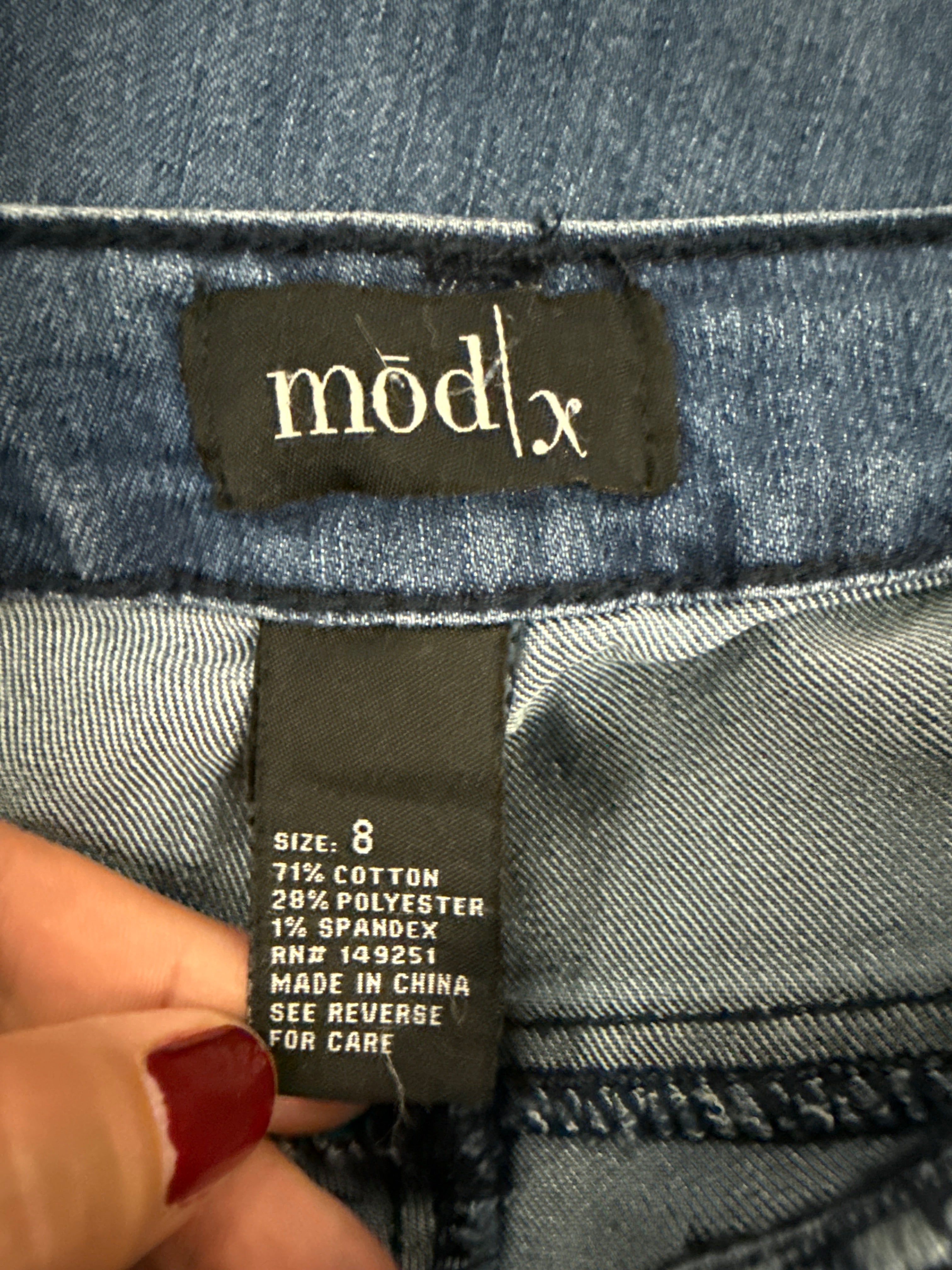 mod/x High-Rise Crop Jean (org$65)