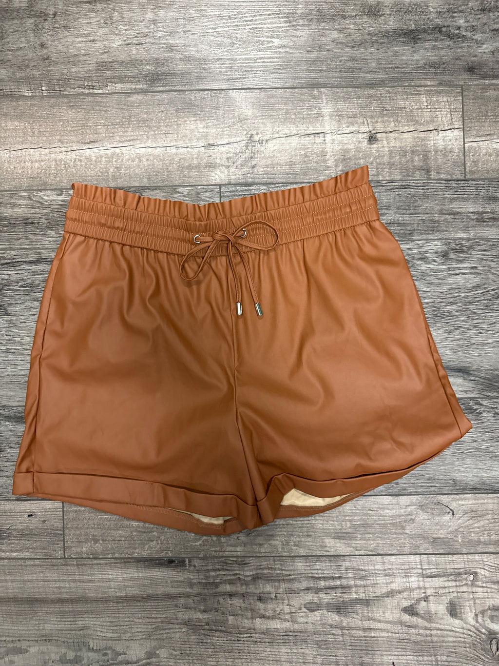 Zenana Vegan Leather Shorts