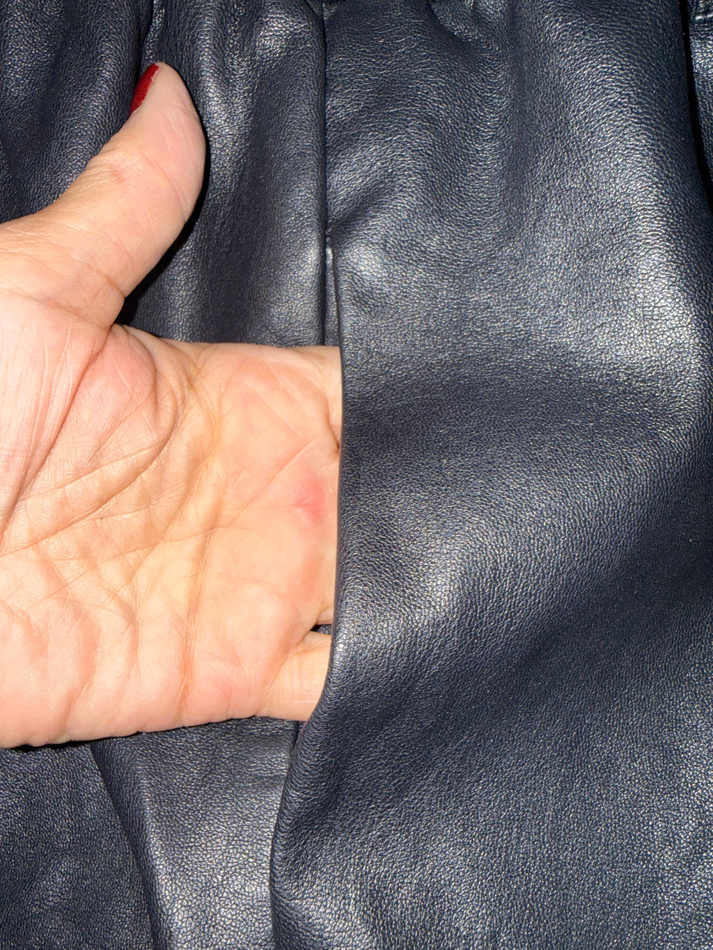 Eloquii Vegan Leather Skirt (org$89)