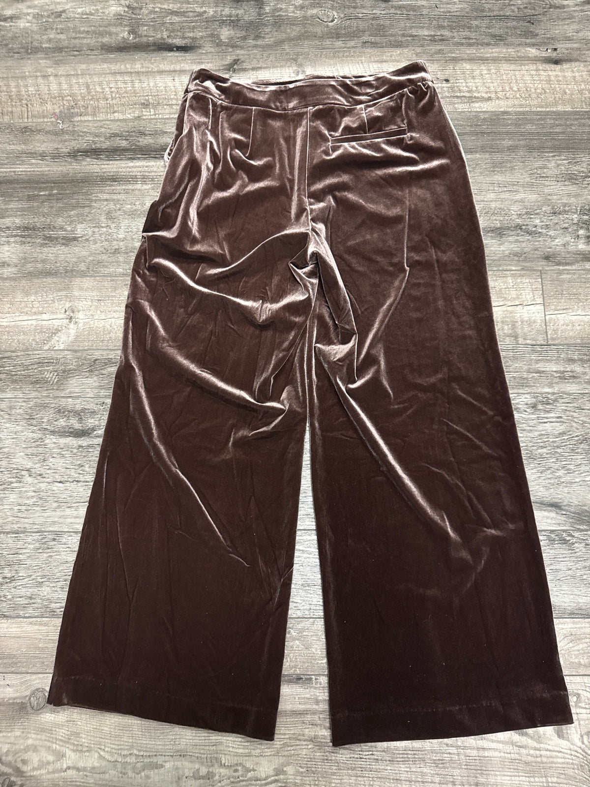 Velvet Wide-Leg Trousers